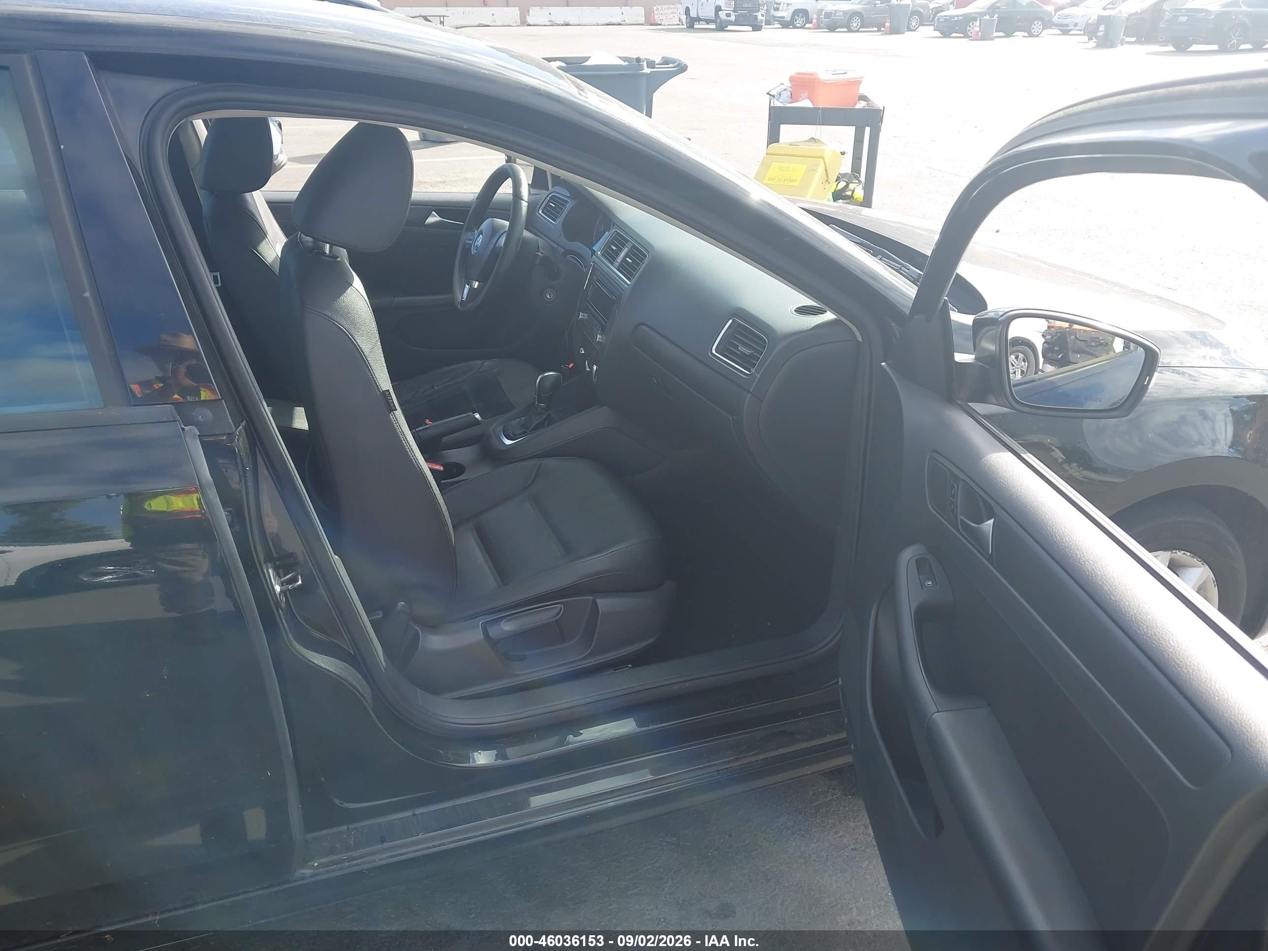 2012 Volkswagen Jetta 2.5l Se Black vin: 3VWDP7AJ8CM419743