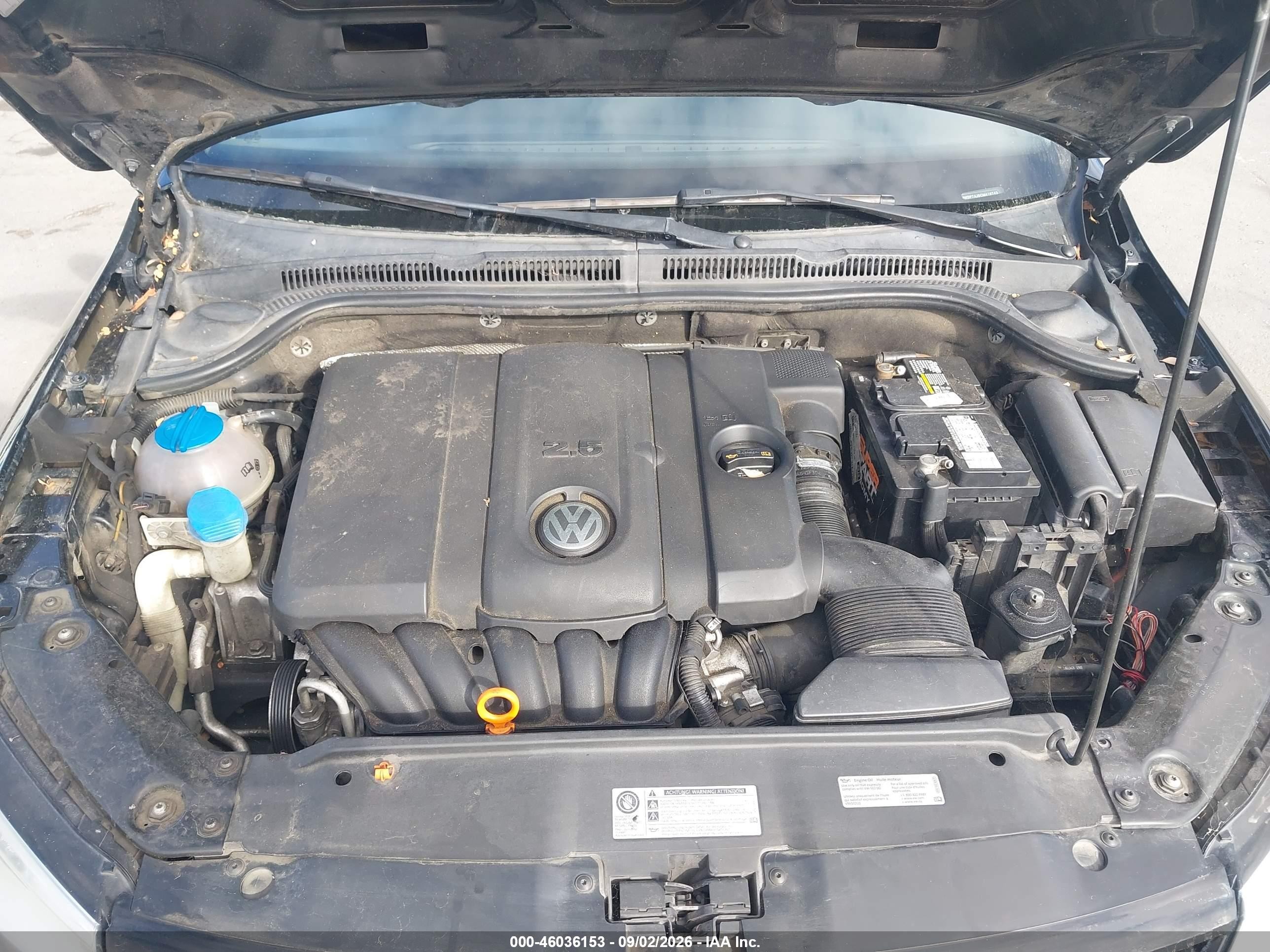 2012 Volkswagen Jetta 2.5l Se Black vin: 3VWDP7AJ8CM419743