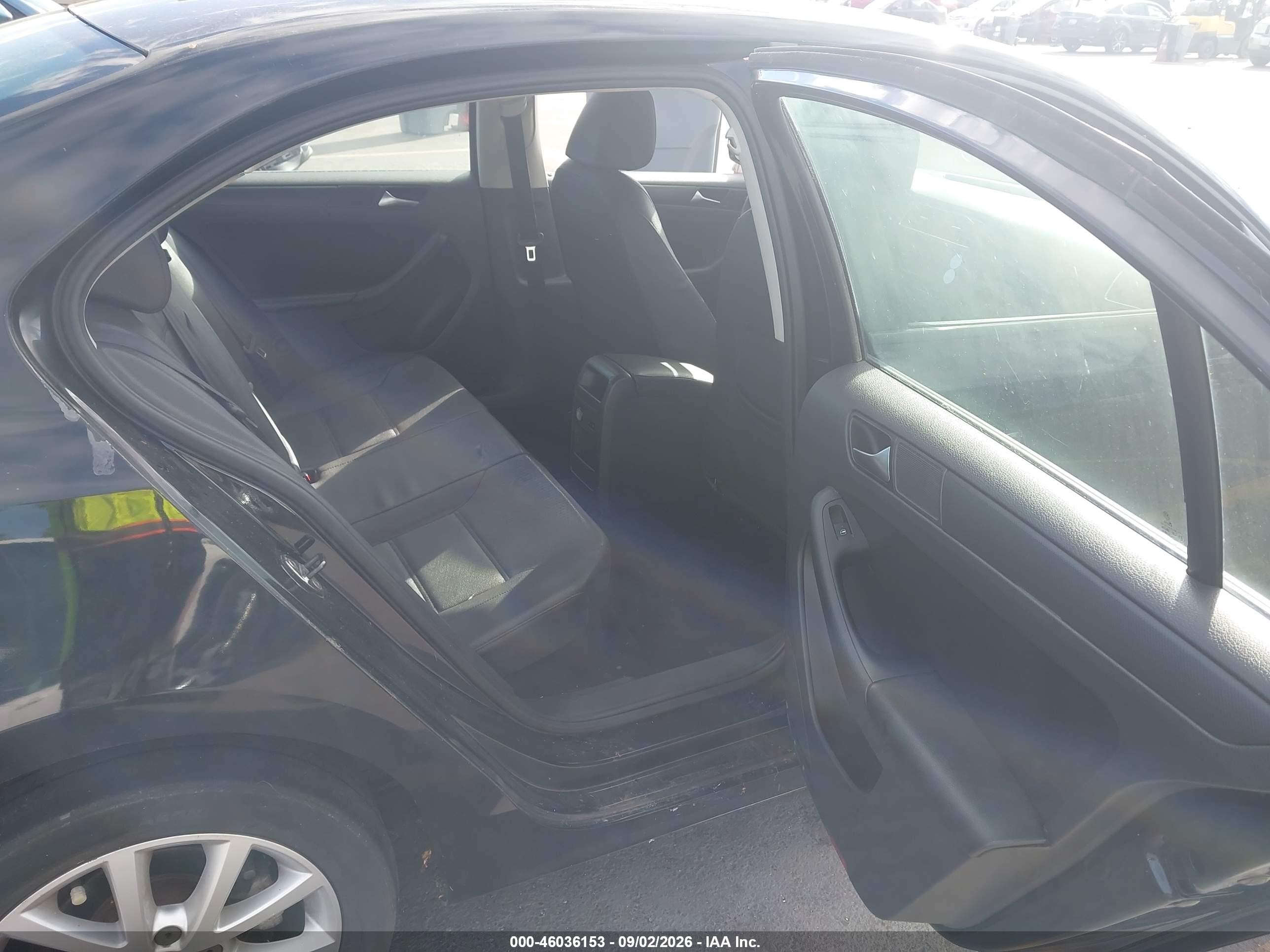 2012 Volkswagen Jetta 2.5l Se Black vin: 3VWDP7AJ8CM419743