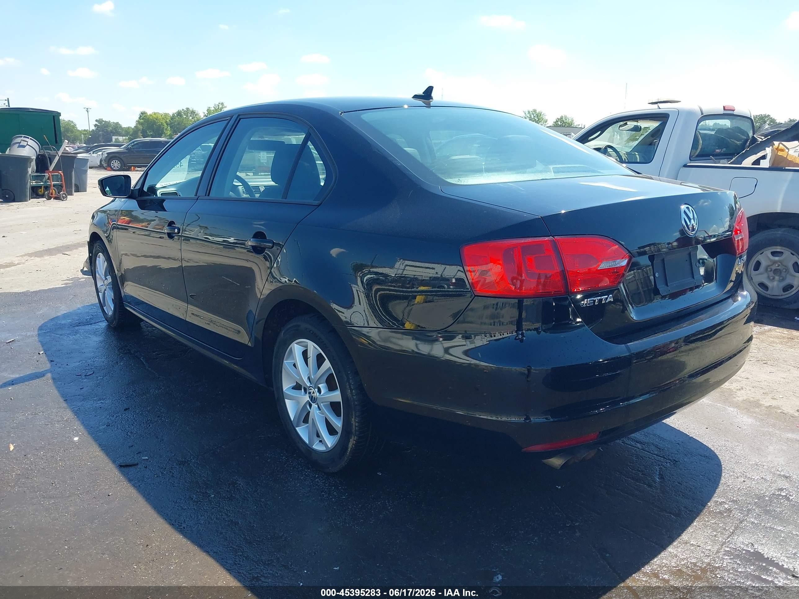 2012 Volkswagen Jetta 2.5l Se Black vin: 3VWDP7AJ8CM469557