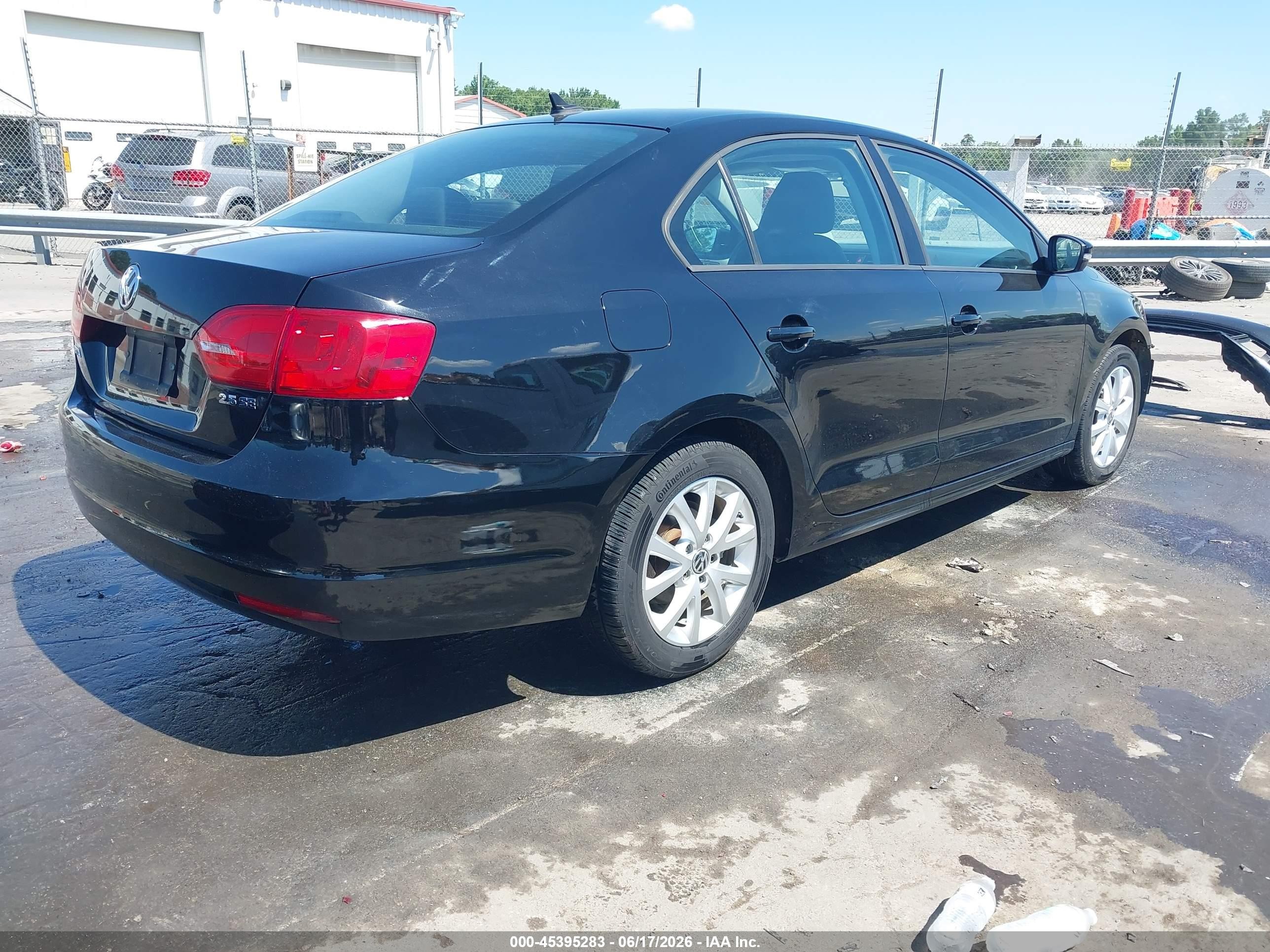2012 Volkswagen Jetta 2.5l Se Black vin: 3VWDP7AJ8CM469557