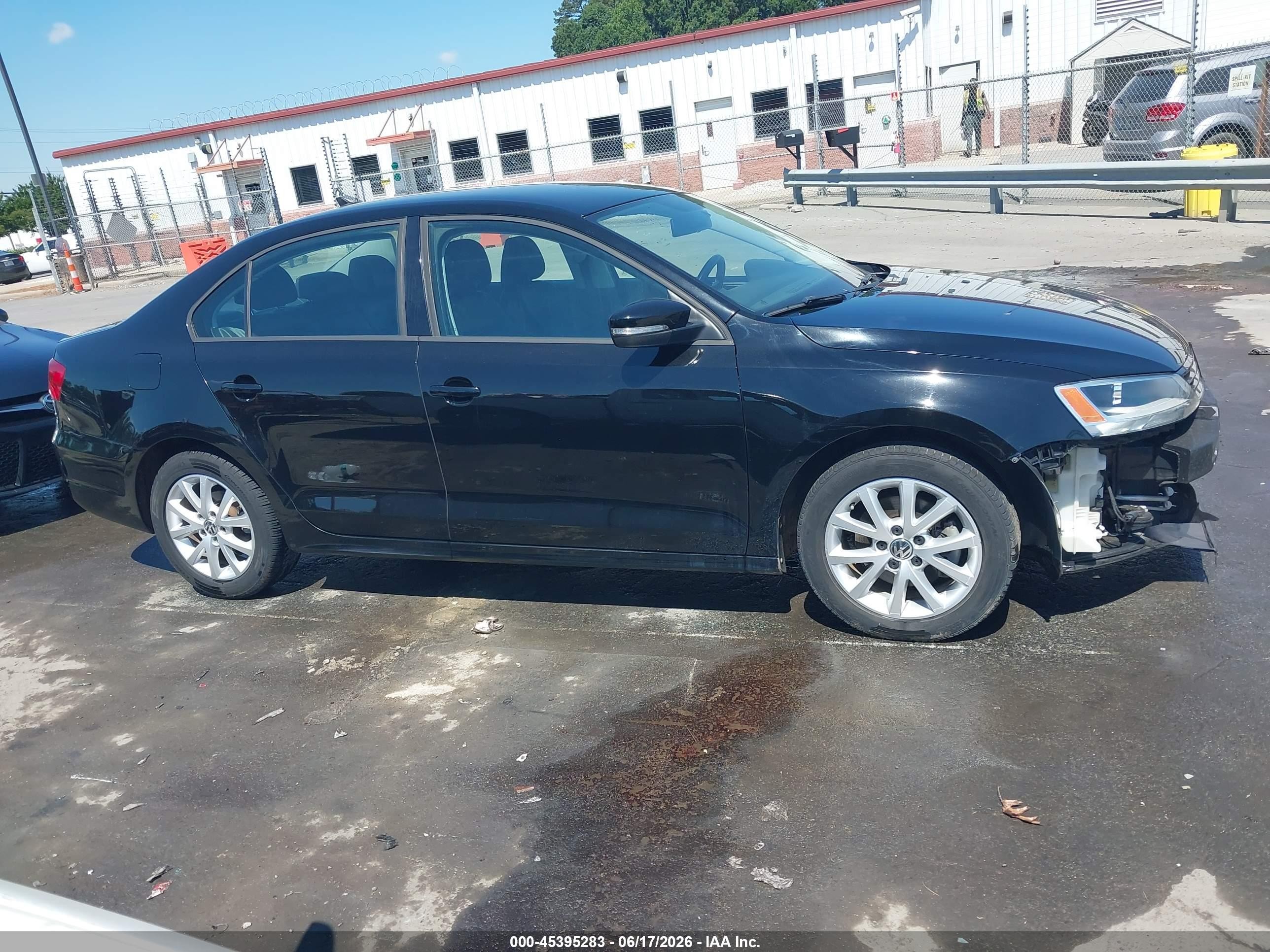 2012 Volkswagen Jetta 2.5l Se Black vin: 3VWDP7AJ8CM469557