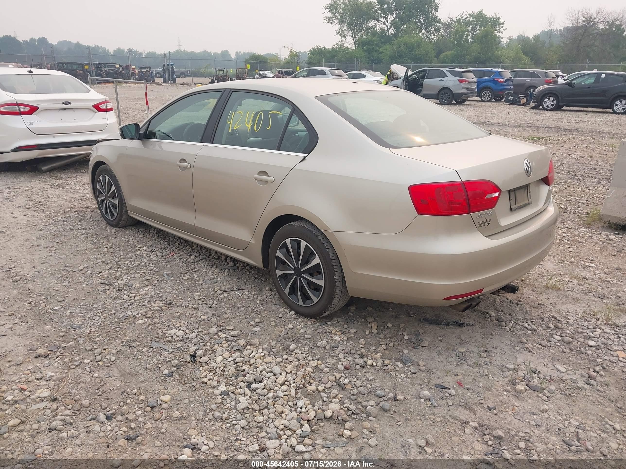 2013 Volkswagen Jetta 2.5l Se Gold vin: 3VWDP7AJ8DM265875