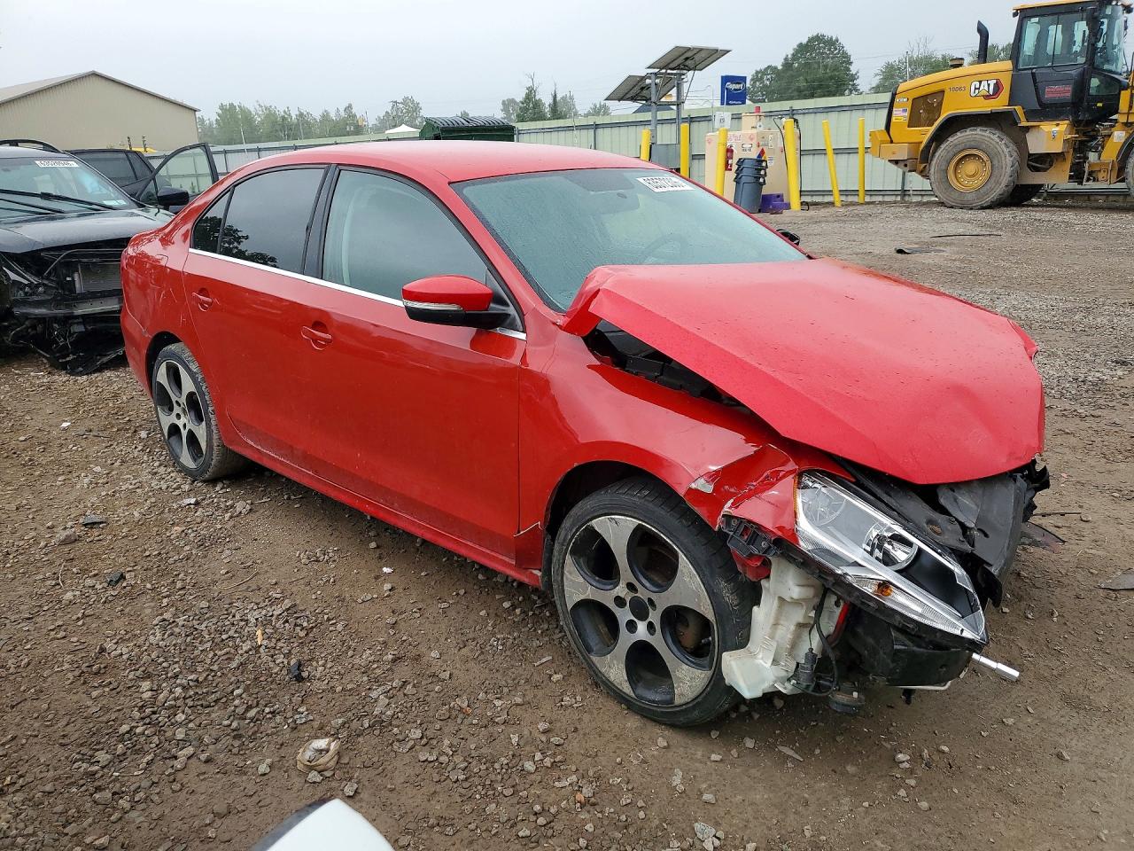 2013 Volkswagen Jetta Se Red vin: 3VWDP7AJ8DM285964