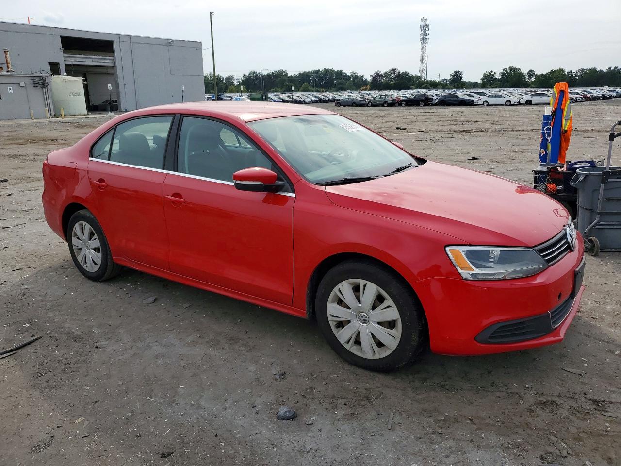 2013 Volkswagen Jetta Se Red vin: 3VWDP7AJ8DM286368