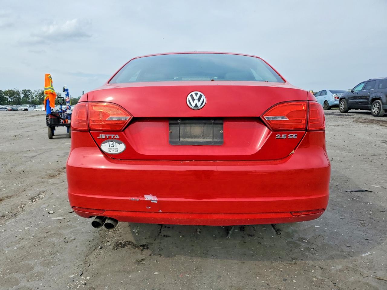 2013 Volkswagen Jetta Se Red vin: 3VWDP7AJ8DM286368