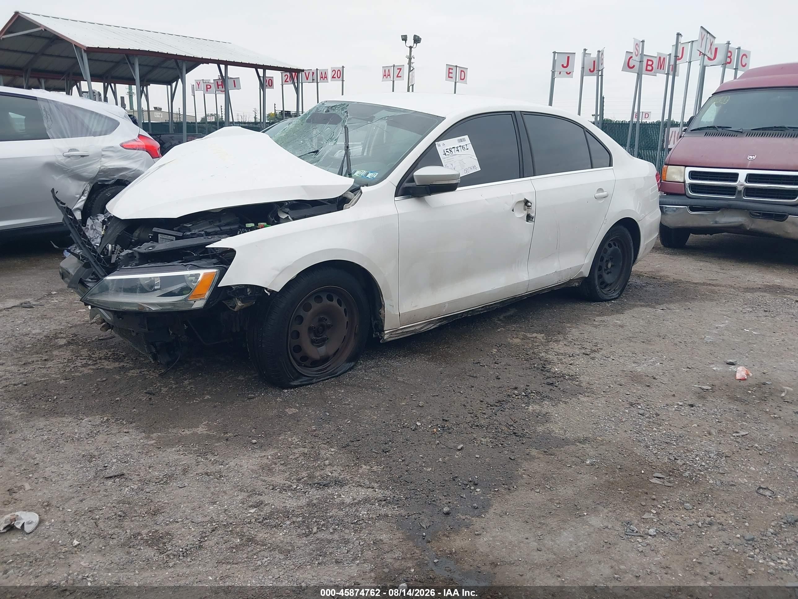 2013 Volkswagen Jetta 2.5l Se White vin: 3VWDP7AJ8DM359481