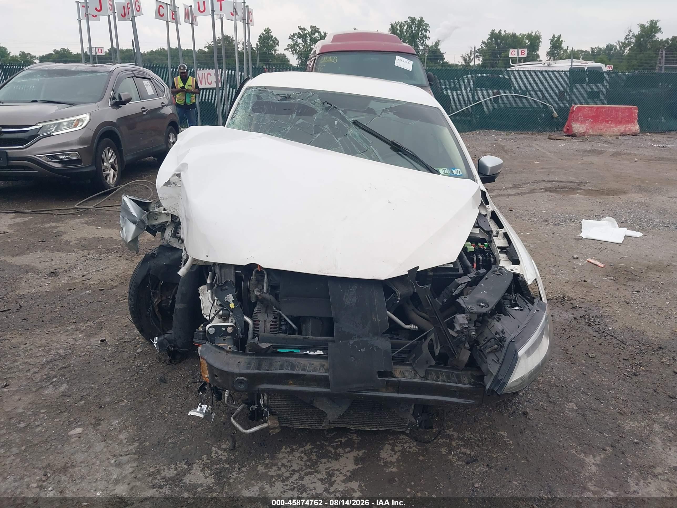 2013 Volkswagen Jetta 2.5l Se White vin: 3VWDP7AJ8DM359481