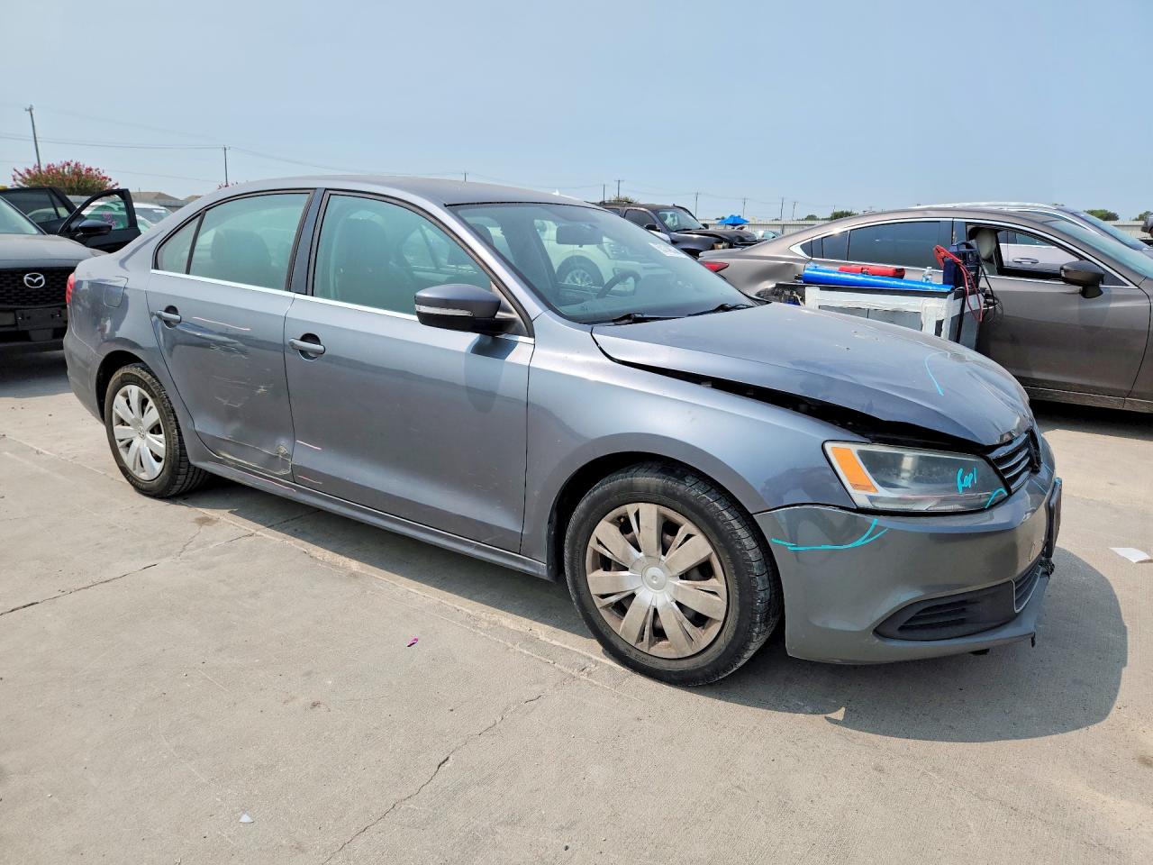 2013 Volkswagen Jetta Se Gray vin: 3VWDP7AJ8DM369251