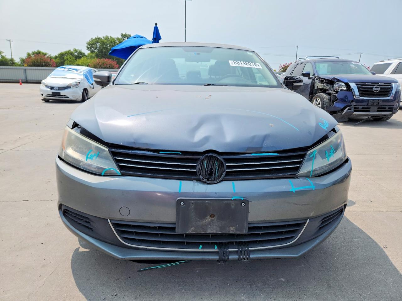 2013 Volkswagen Jetta Se Gray vin: 3VWDP7AJ8DM369251