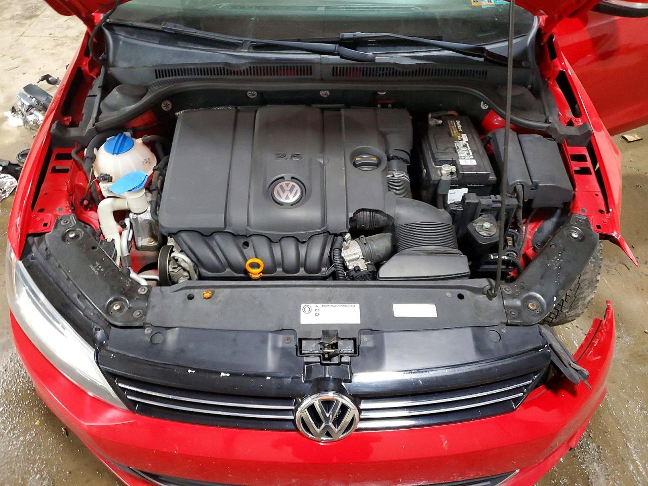 2013 Volkswagen Jetta Se Red vin: 3VWDP7AJ8DM371064