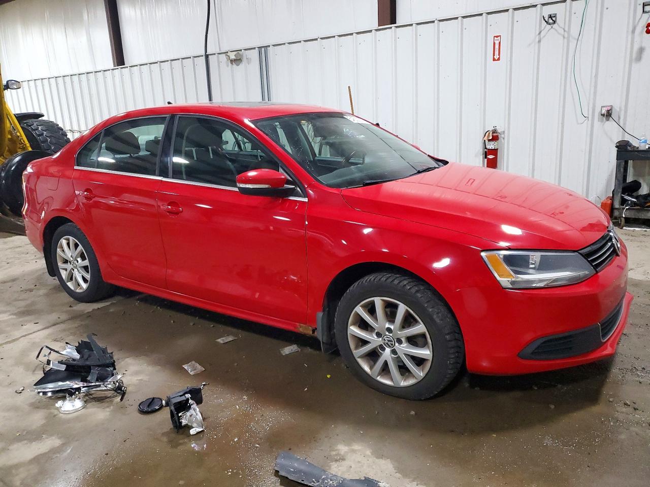 2013 Volkswagen Jetta Se Red vin: 3VWDP7AJ8DM371064