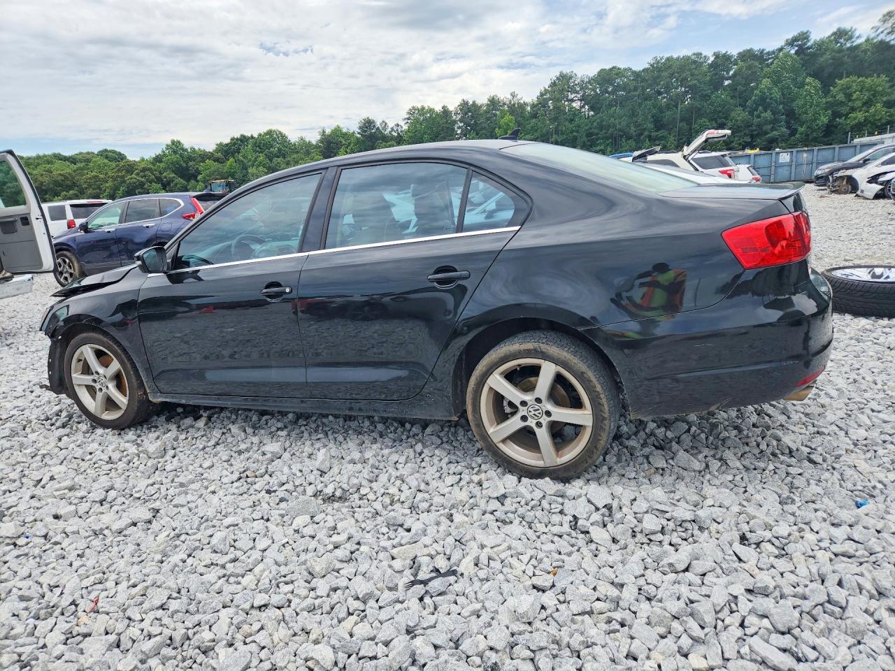 2013 Volkswagen Jetta Se Black vin: 3VWDP7AJ8DM384347