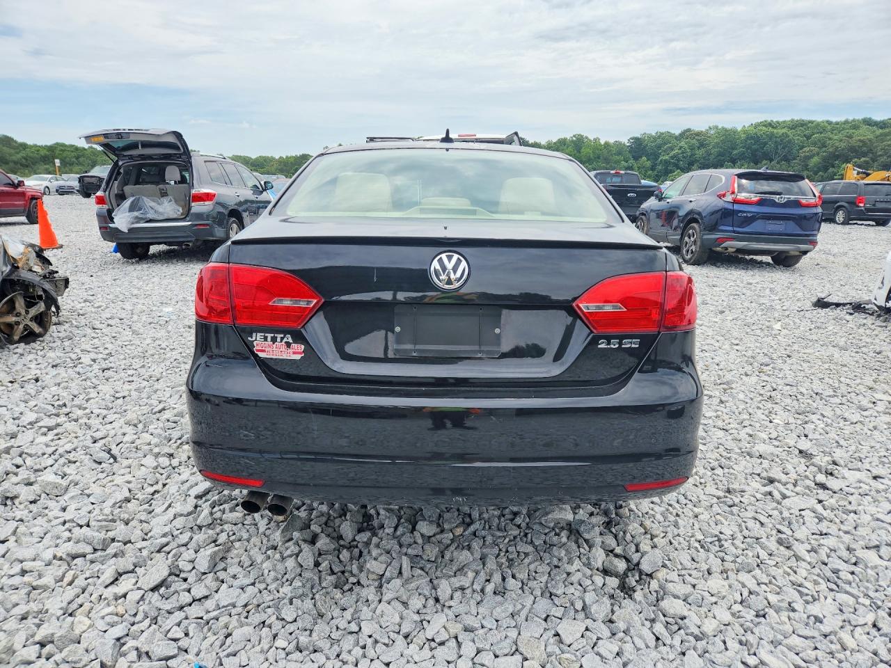 2013 Volkswagen Jetta Se Black vin: 3VWDP7AJ8DM384347