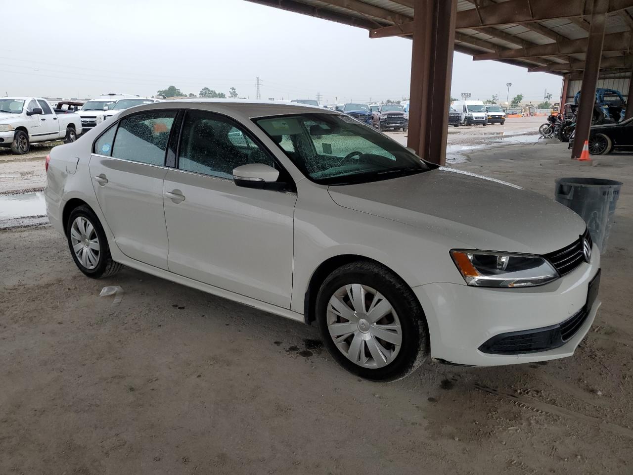 2013 Volkswagen Jetta Белый vin: 3VWDP7AJ8DM384901
