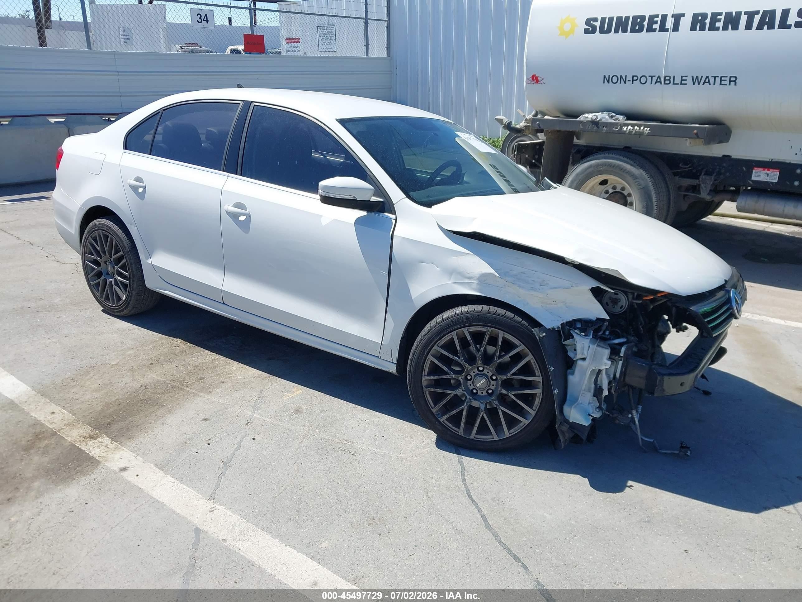 2013 Volkswagen Jetta 2.5l Se White vin: 3VWDP7AJ8DM422546