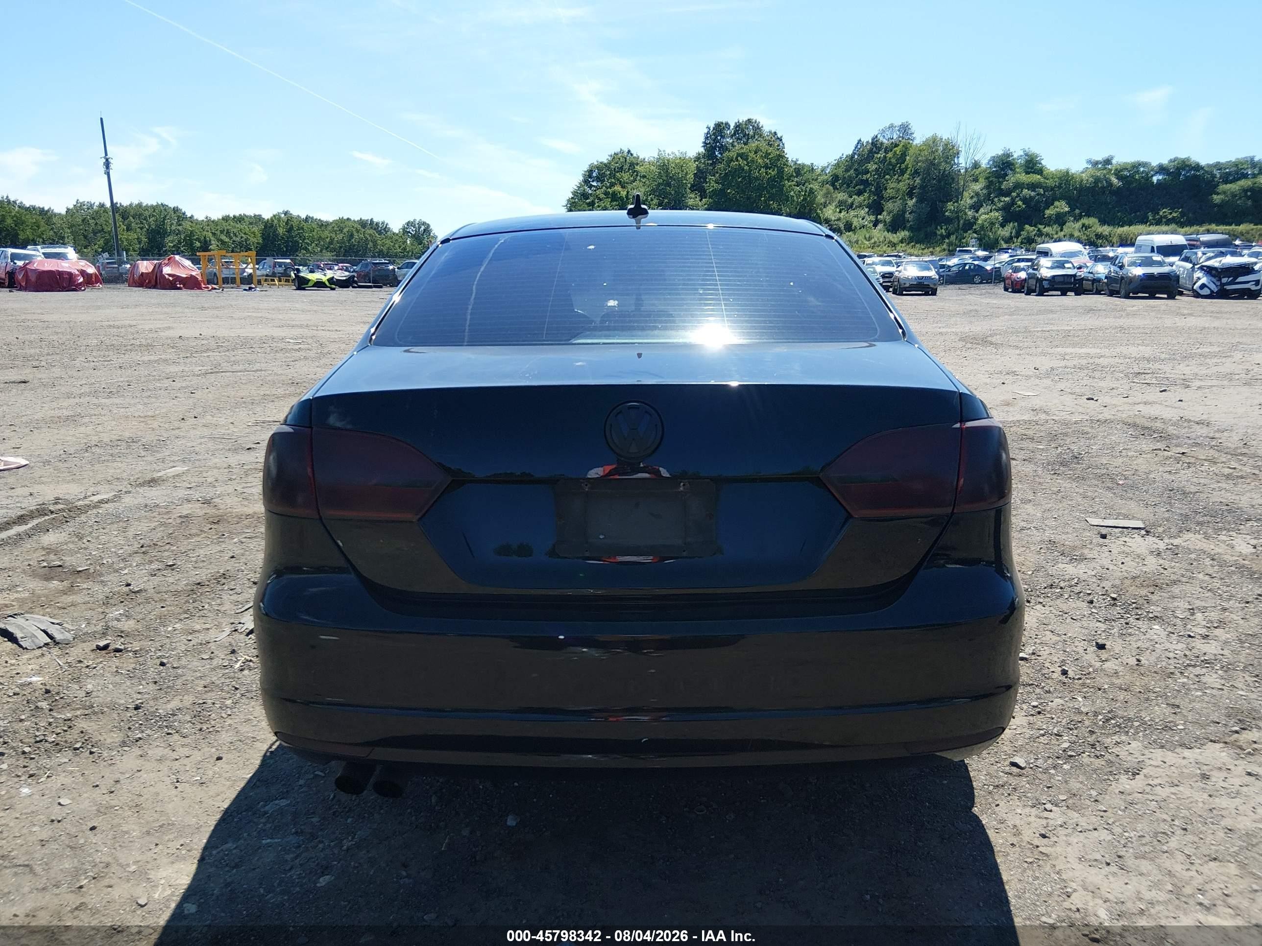 2013 Volkswagen Jetta 2.5l Se Black vin: 3VWDP7AJ8DM438407