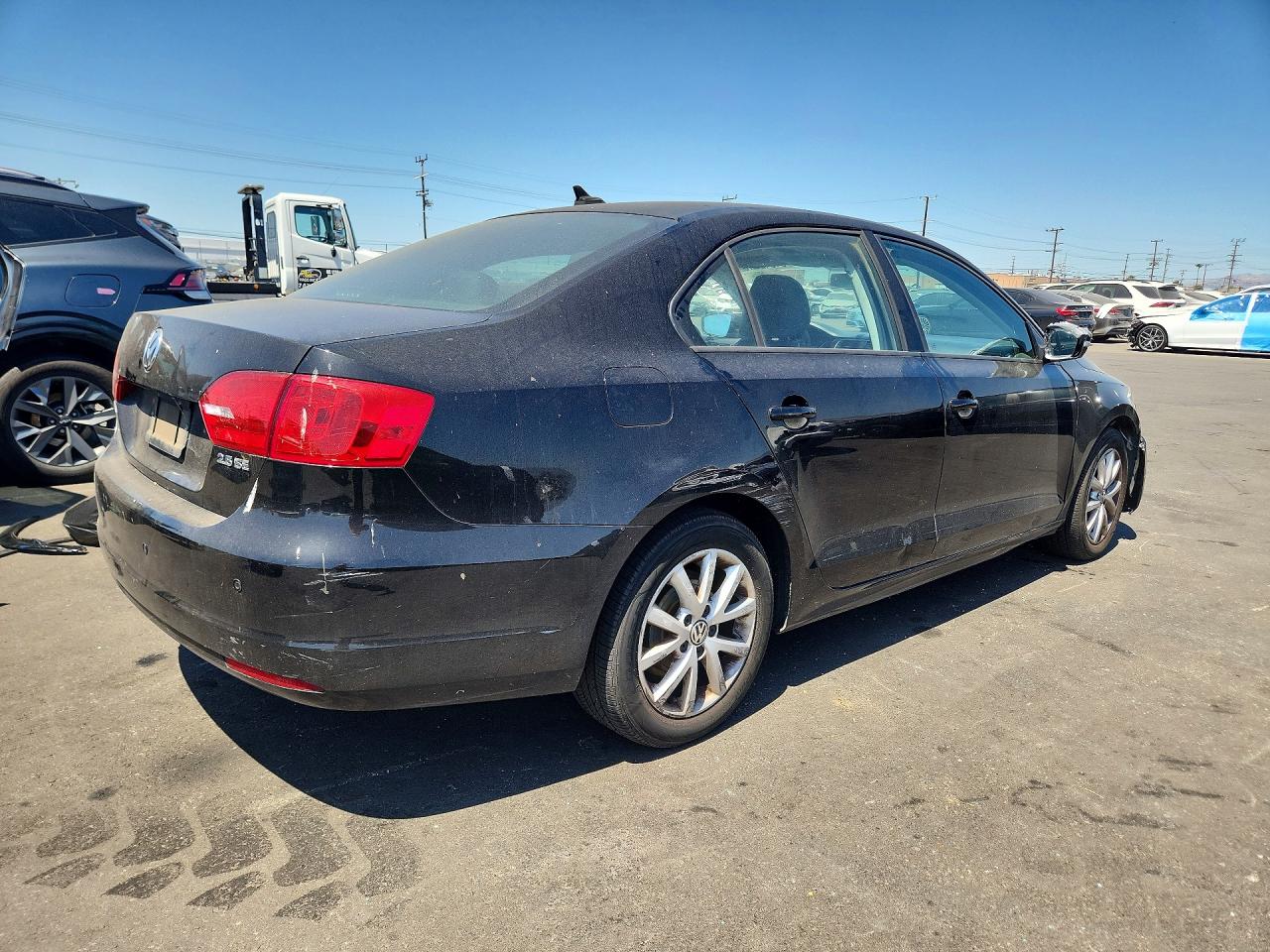 2012 Volkswagen Jetta Se Black vin: 3VWDP7AJ9CM032652