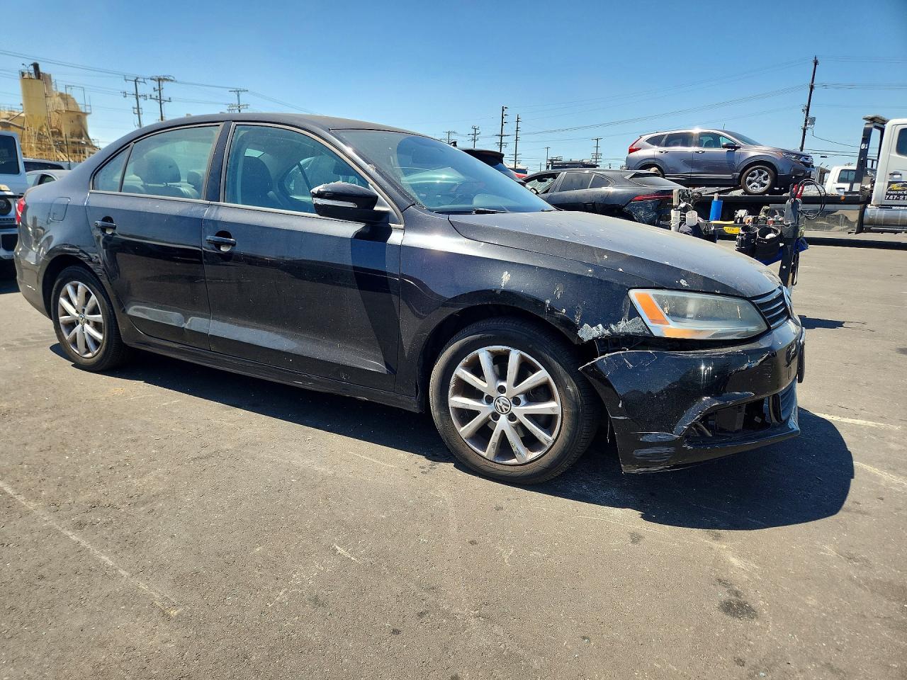 2012 Volkswagen Jetta Se Black vin: 3VWDP7AJ9CM032652
