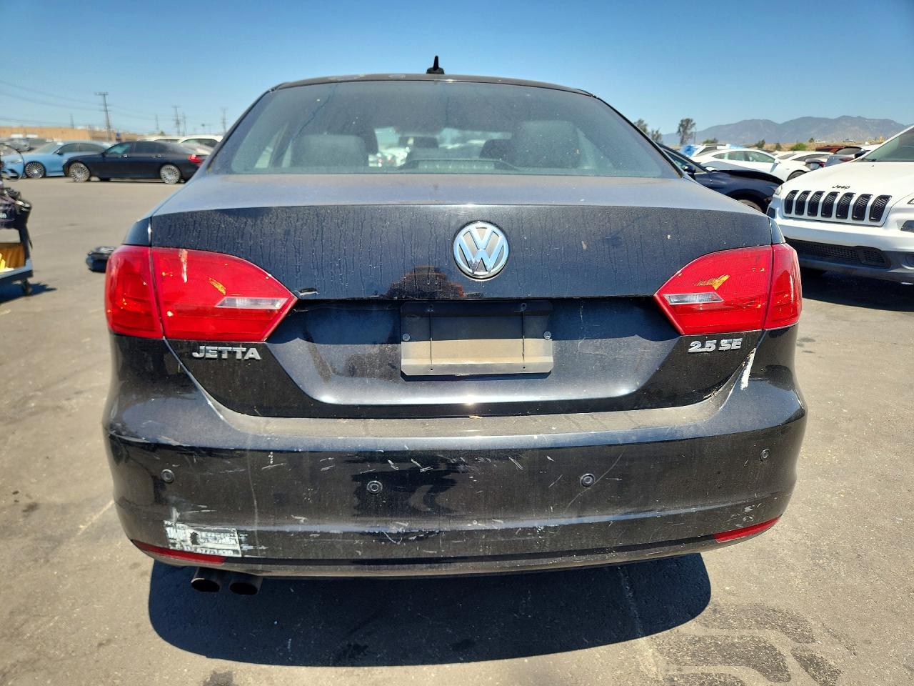 2012 Volkswagen Jetta Se Black vin: 3VWDP7AJ9CM032652