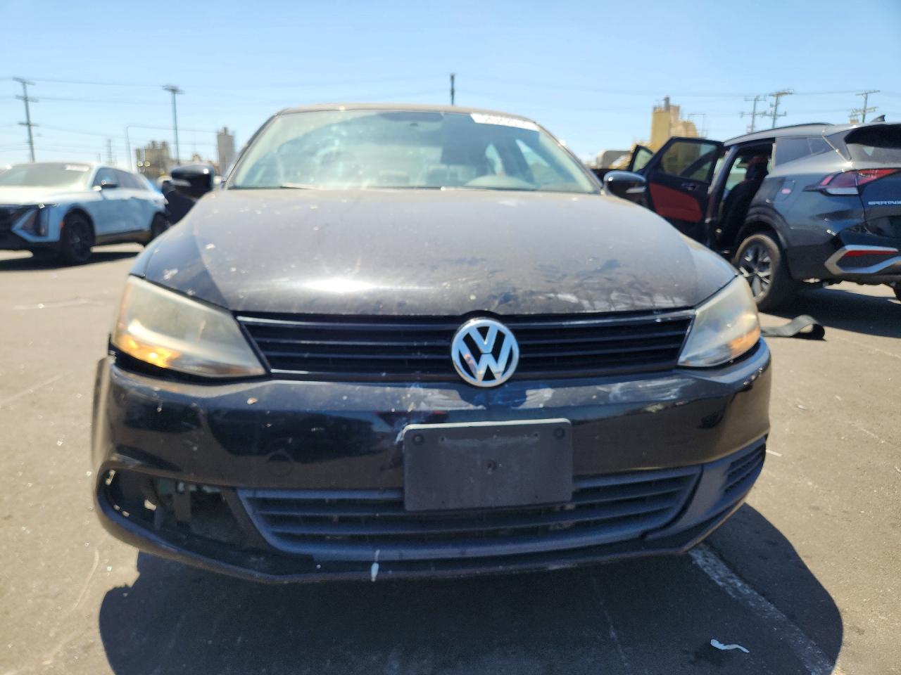 2012 Volkswagen Jetta Se Black vin: 3VWDP7AJ9CM032652
