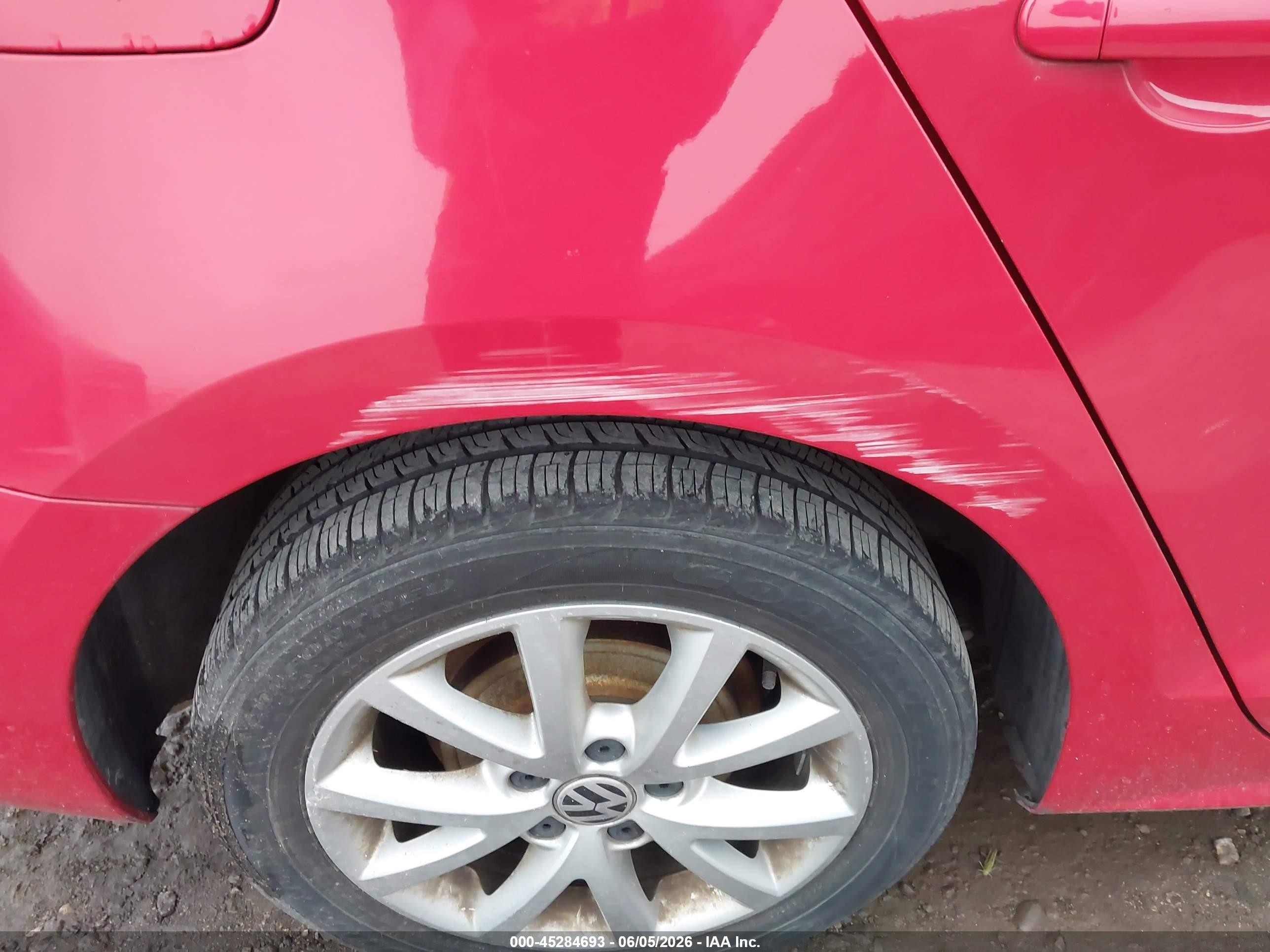 2012 Volkswagen Jetta 2.5l Se Red vin: 3VWDP7AJ9CM066641