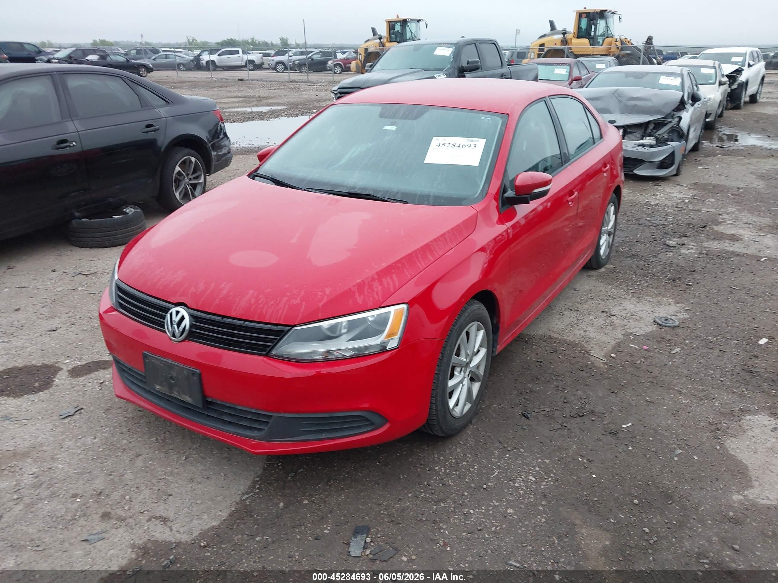 2012 Volkswagen Jetta 2.5l Se Red vin: 3VWDP7AJ9CM066641