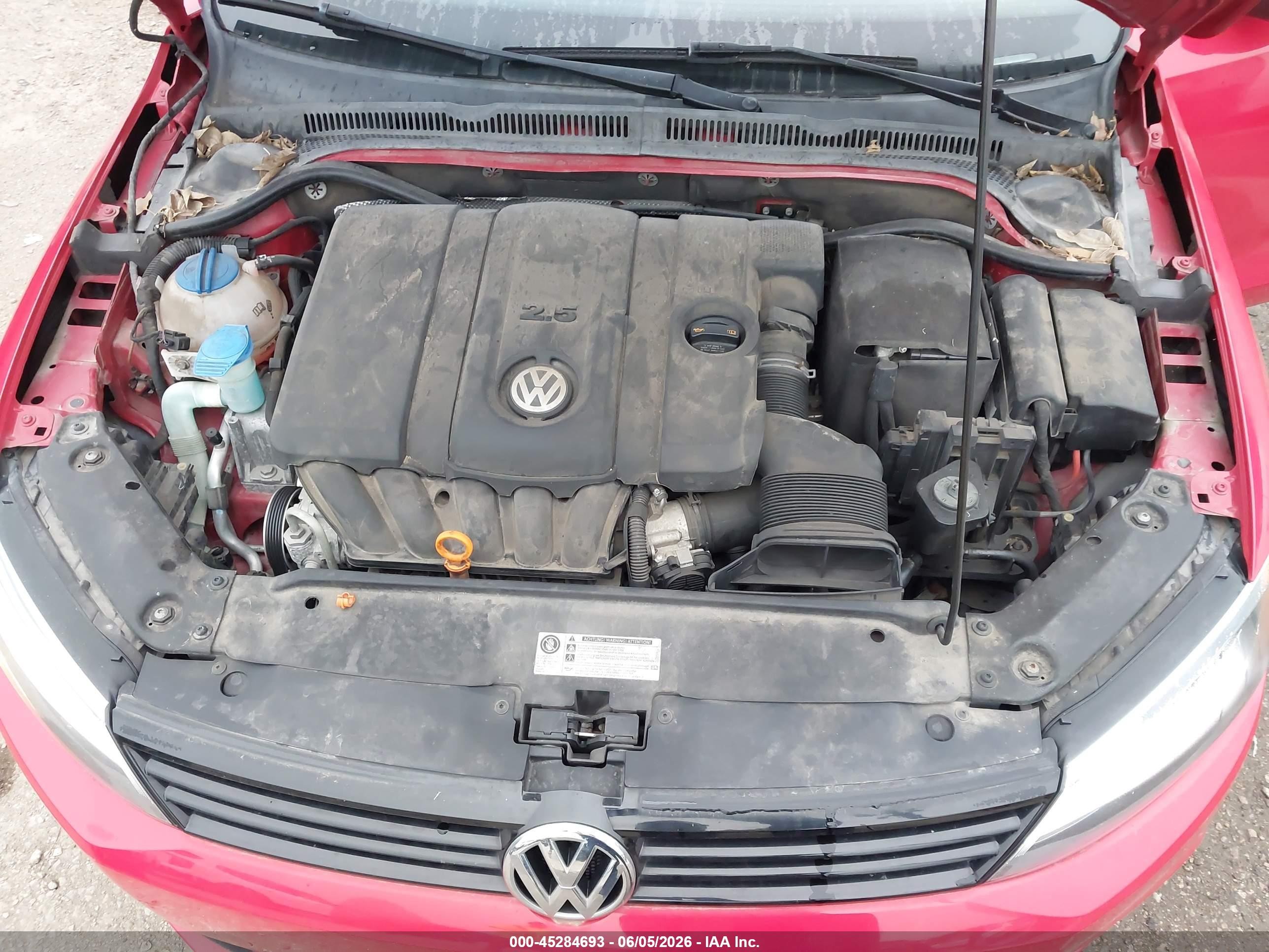 2012 Volkswagen Jetta 2.5l Se Red vin: 3VWDP7AJ9CM066641