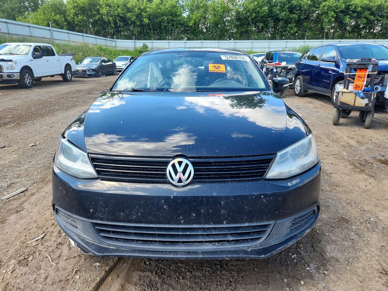 2012 Volkswagen Jetta Se Black vin: 3VWDP7AJ9CM107253