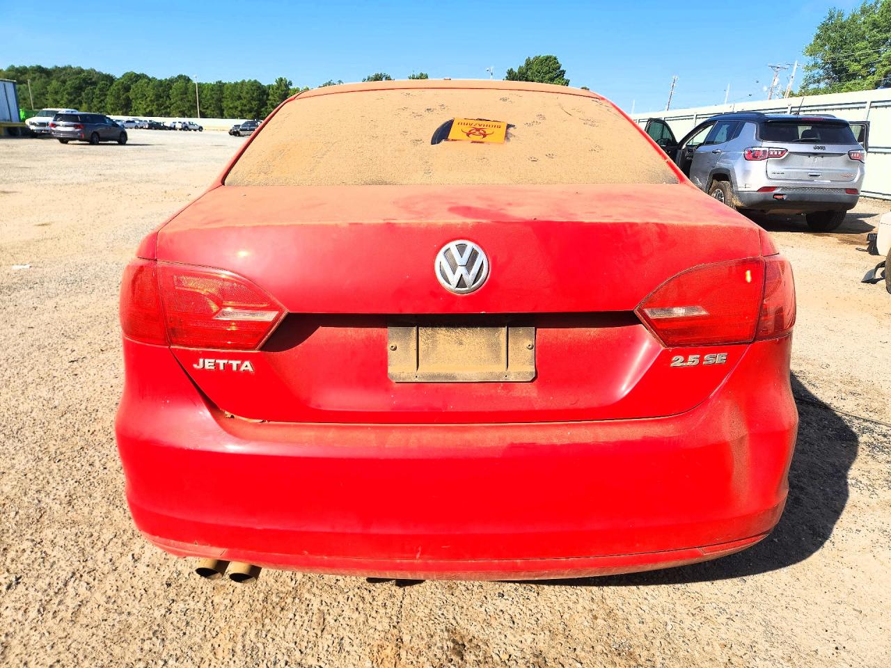2012 Volkswagen Jetta Se Red vin: 3VWDP7AJ9CM112159