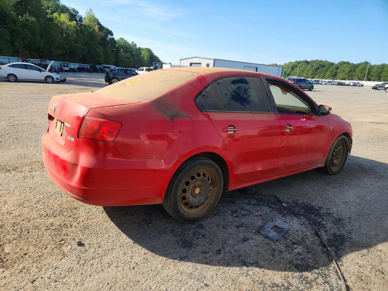 2012 Volkswagen Jetta Se Red vin: 3VWDP7AJ9CM112159