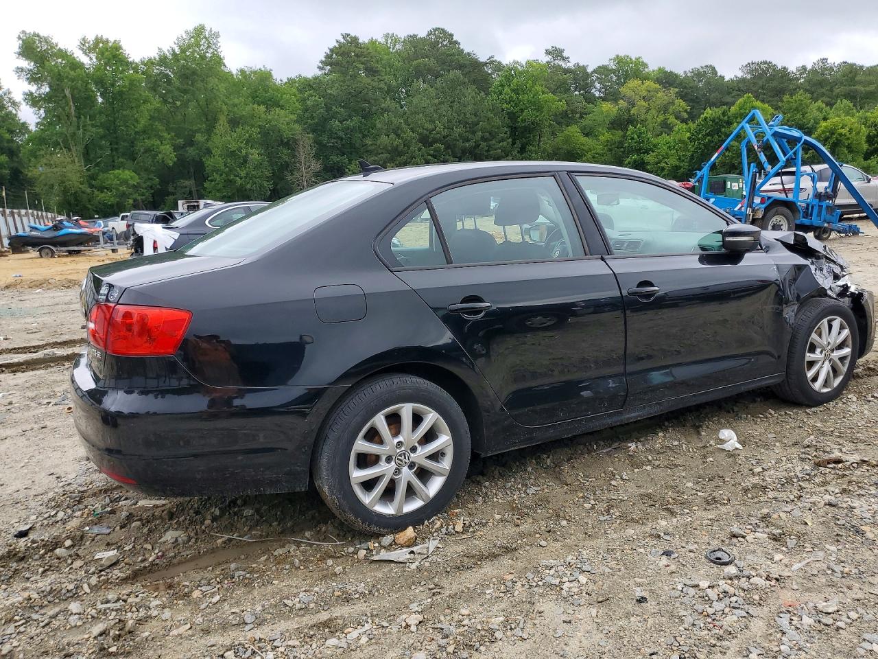2012 Volkswagen Jetta Se Black vin: 3VWDP7AJ9CM304147