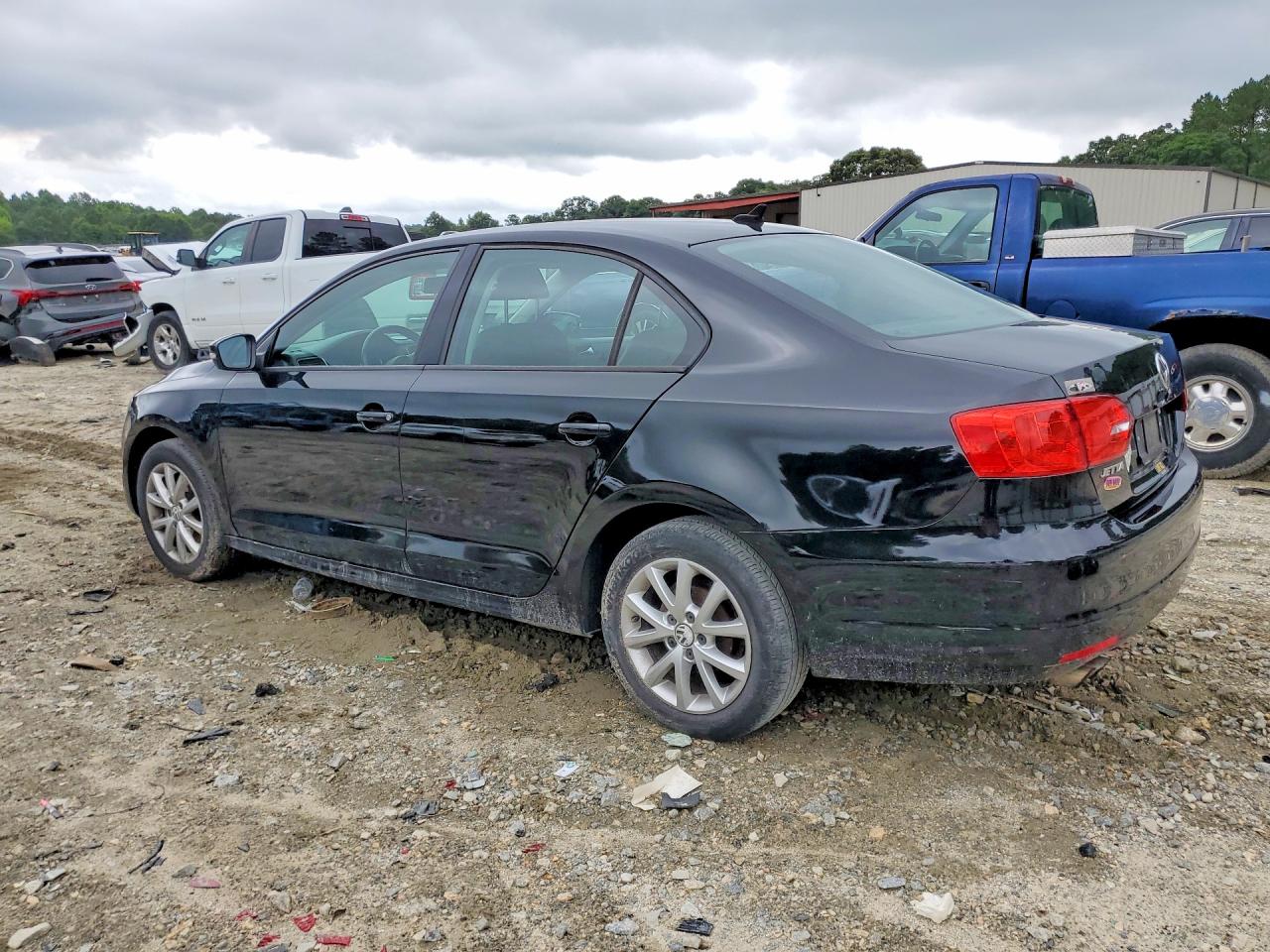 2012 Volkswagen Jetta Se Black vin: 3VWDP7AJ9CM304147