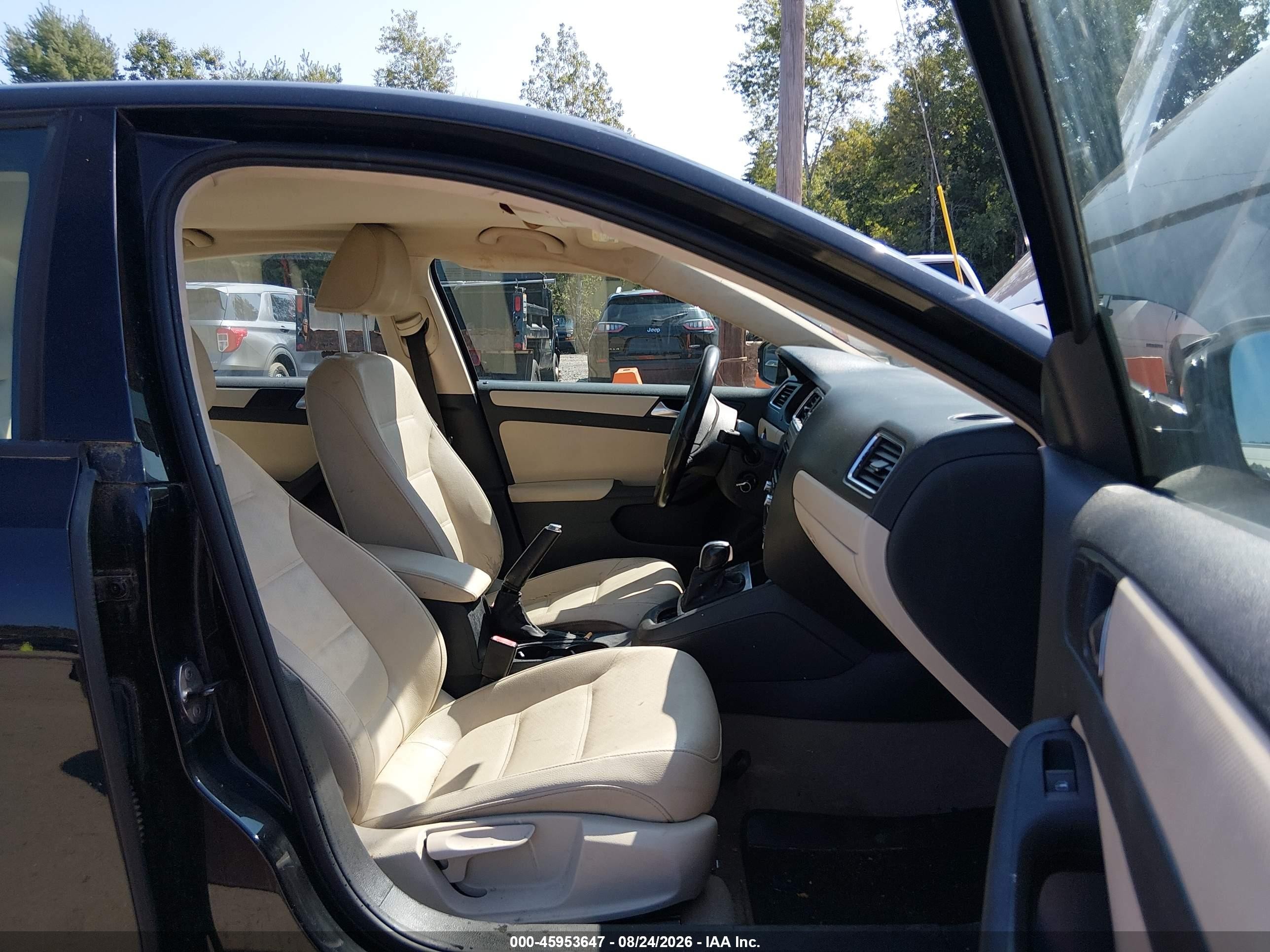 2012 Volkswagen Jetta 2.5l Se Black vin: 3VWDP7AJ9CM312927