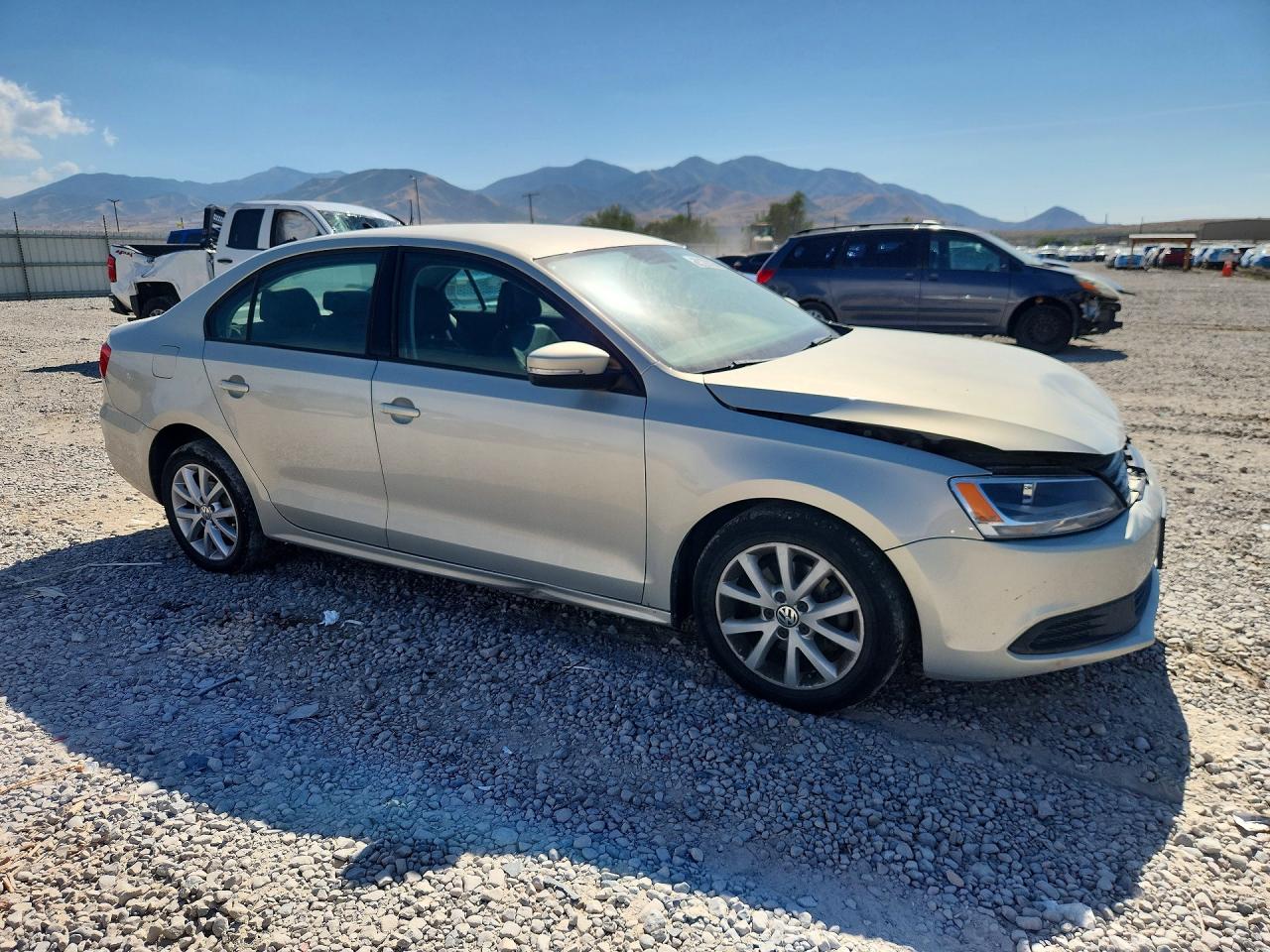 2012 Volkswagen Jetta Se Silver vin: 3VWDP7AJ9CM336337