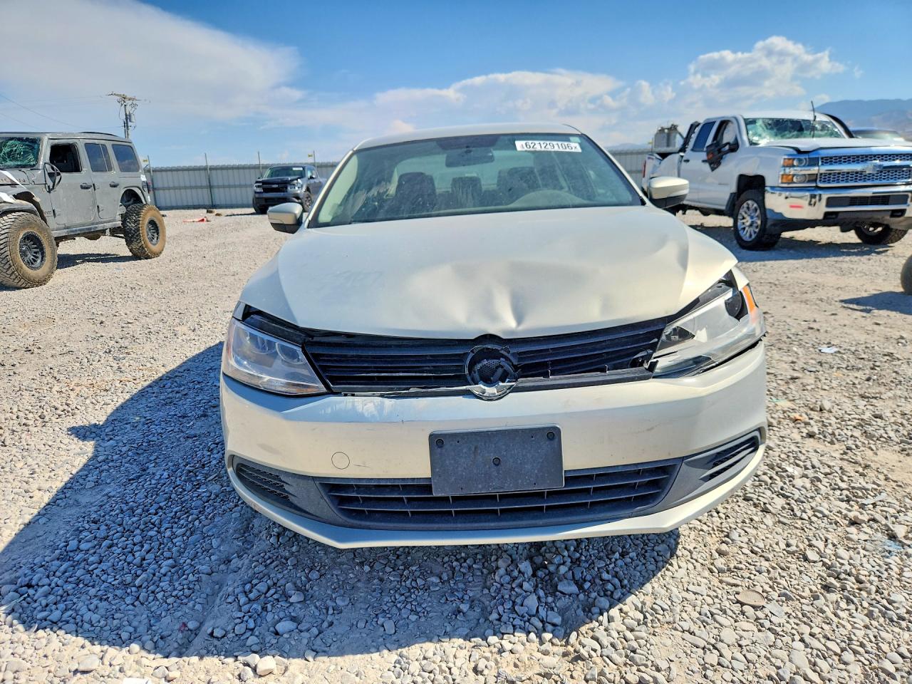 2012 Volkswagen Jetta Se Silver vin: 3VWDP7AJ9CM336337