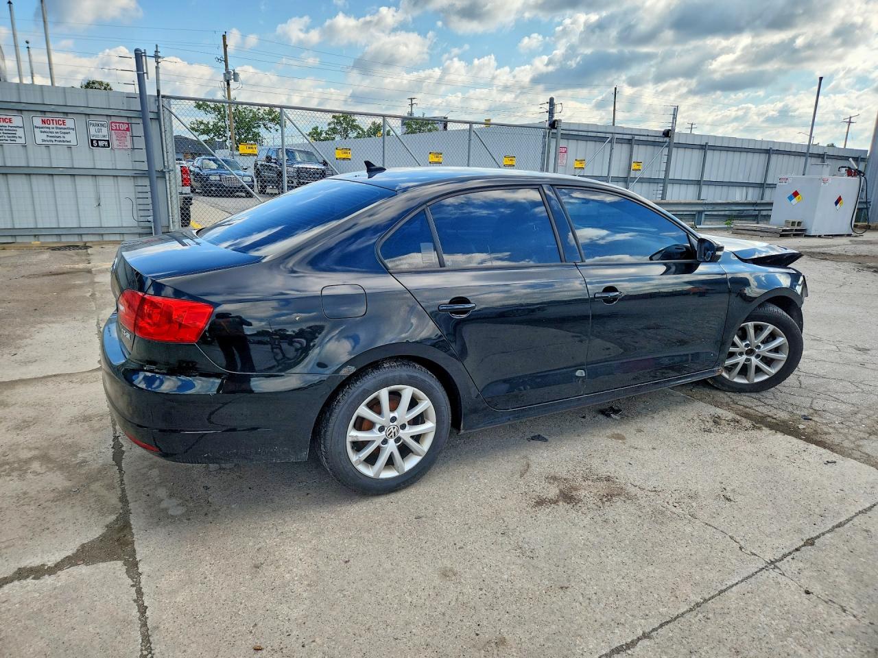 2012 Volkswagen Jetta Se Black vin: 3VWDP7AJ9CM344146