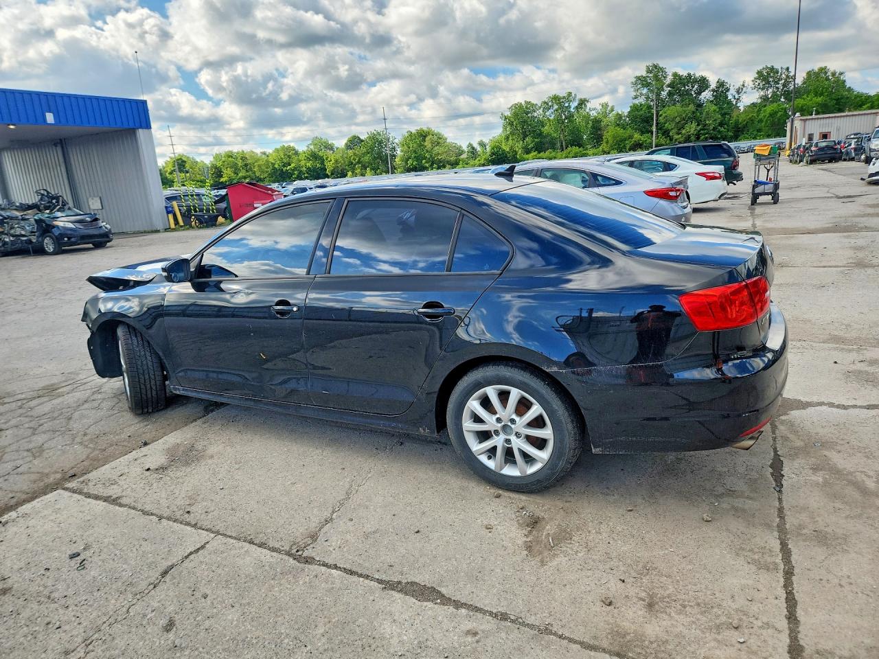 2012 Volkswagen Jetta Se Black vin: 3VWDP7AJ9CM344146