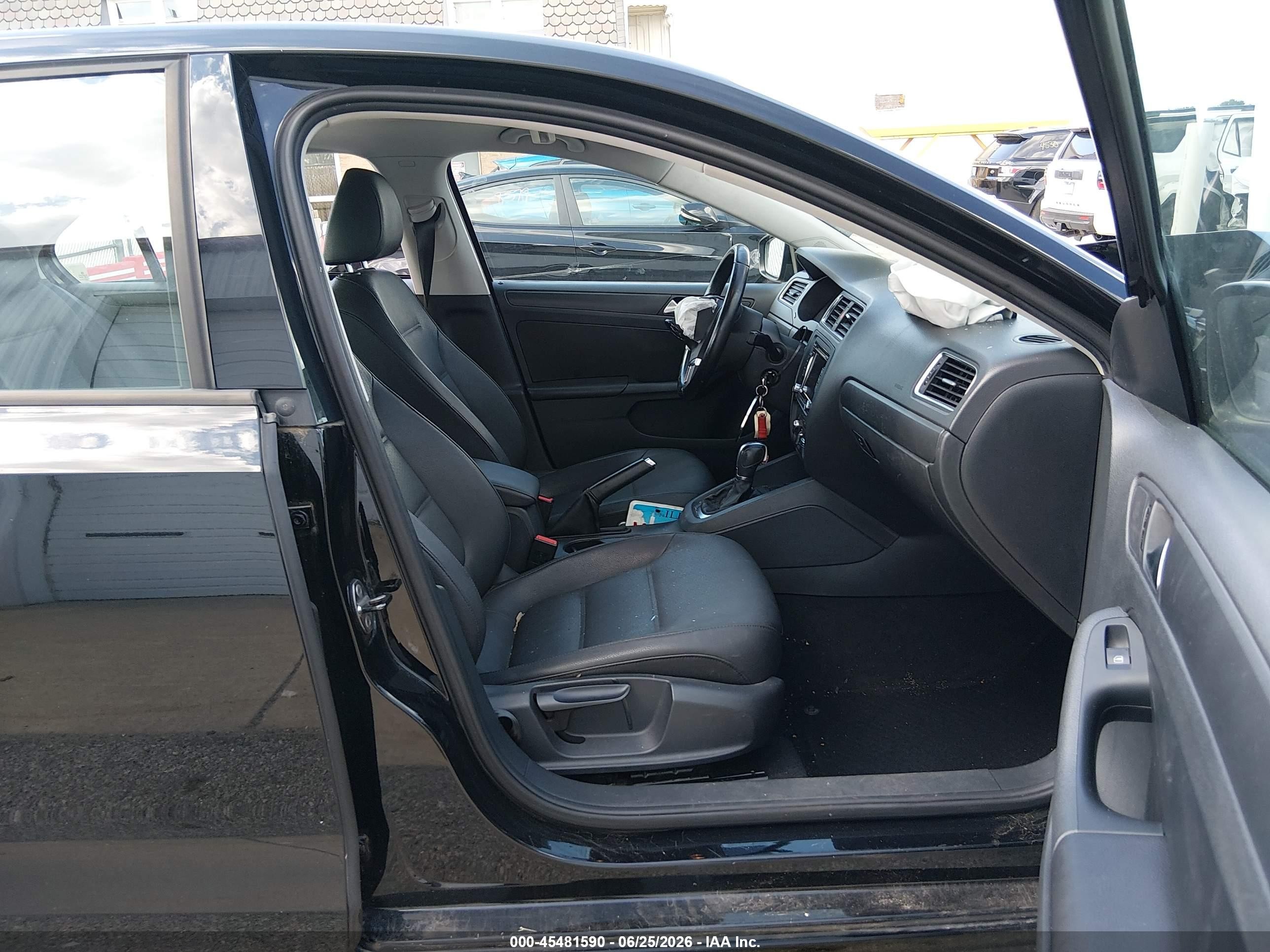 2012 Volkswagen Jetta 2.5l Se Black vin: 3VWDP7AJ9CM357933