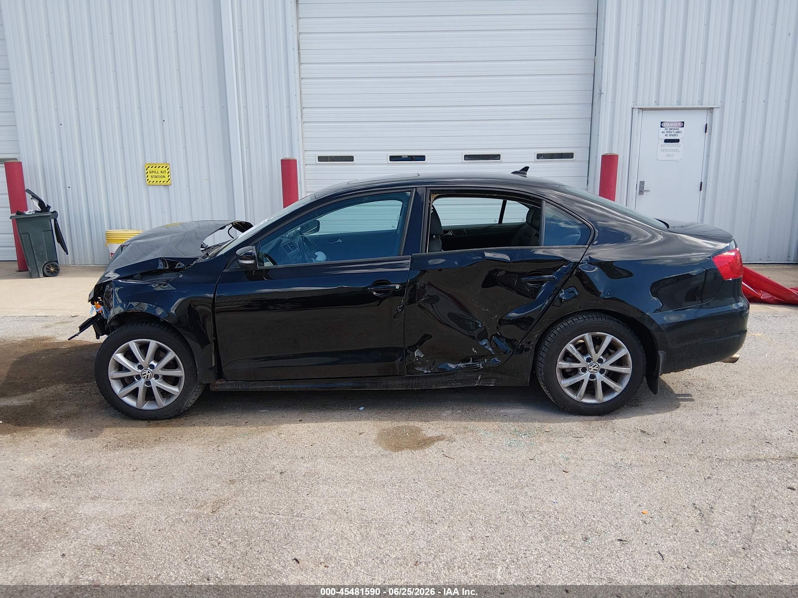 2012 Volkswagen Jetta 2.5l Se Black vin: 3VWDP7AJ9CM357933