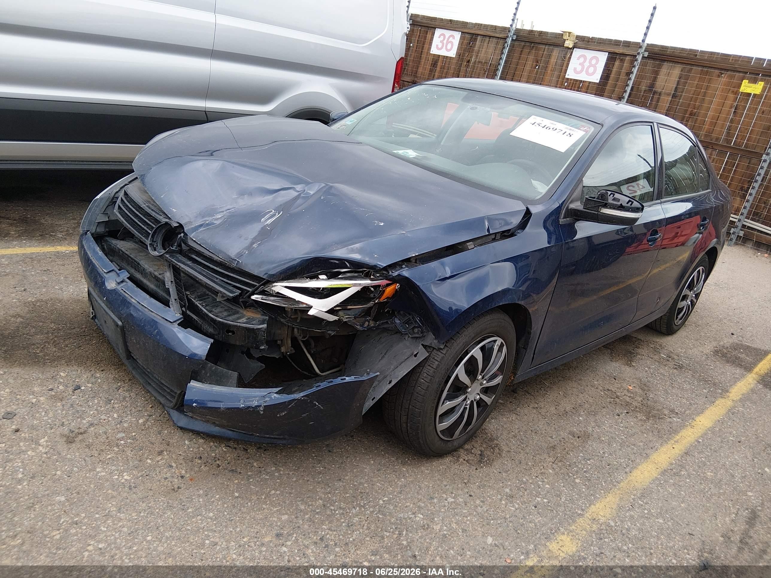 2012 Volkswagen Jetta 2.5l Se Синий vin: 3VWDP7AJ9CM363845