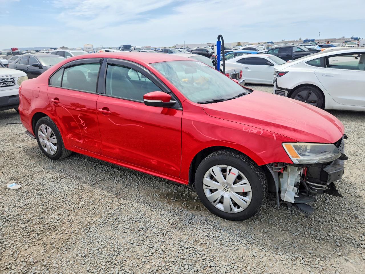 2012 Volkswagen Jetta Se Red vin: 3VWDP7AJ9CM372903