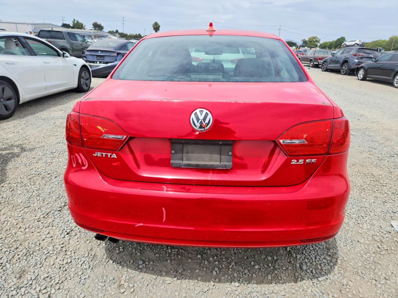 2012 Volkswagen Jetta Se Red vin: 3VWDP7AJ9CM372903
