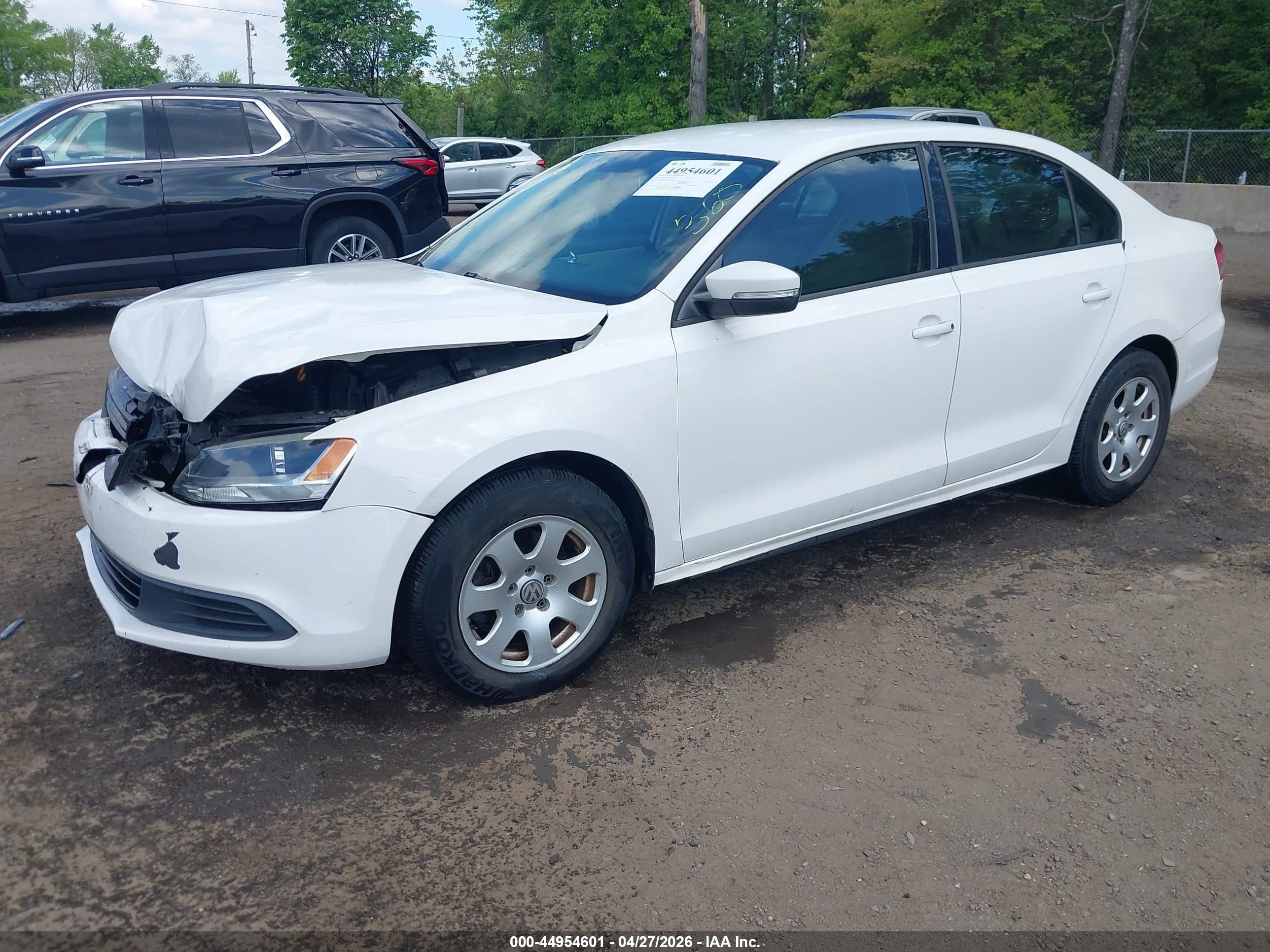 2012 Volkswagen Jetta 2.5l Se Белый vin: 3VWDP7AJ9CM374506