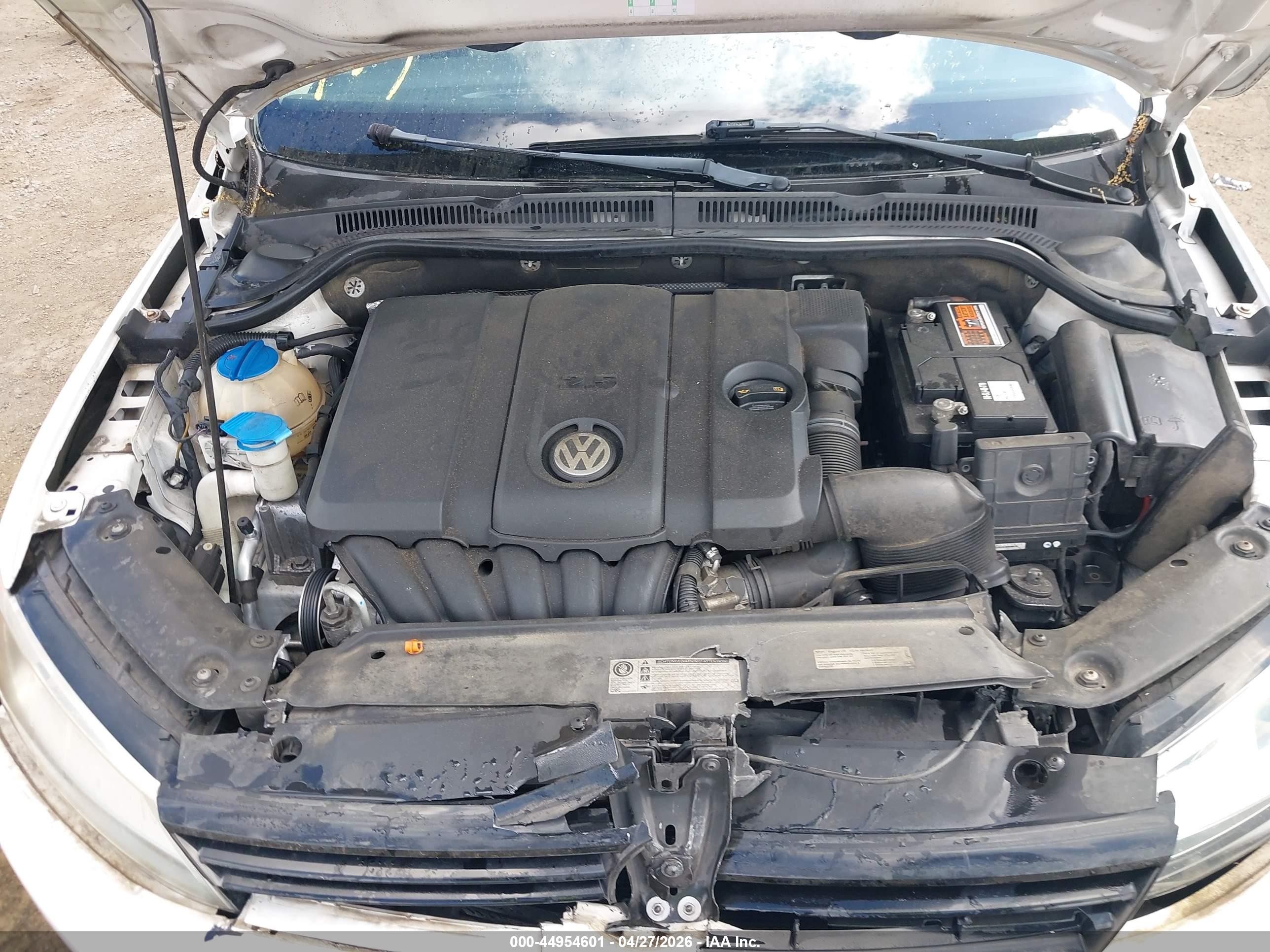 2012 Volkswagen Jetta 2.5l Se Белый vin: 3VWDP7AJ9CM374506