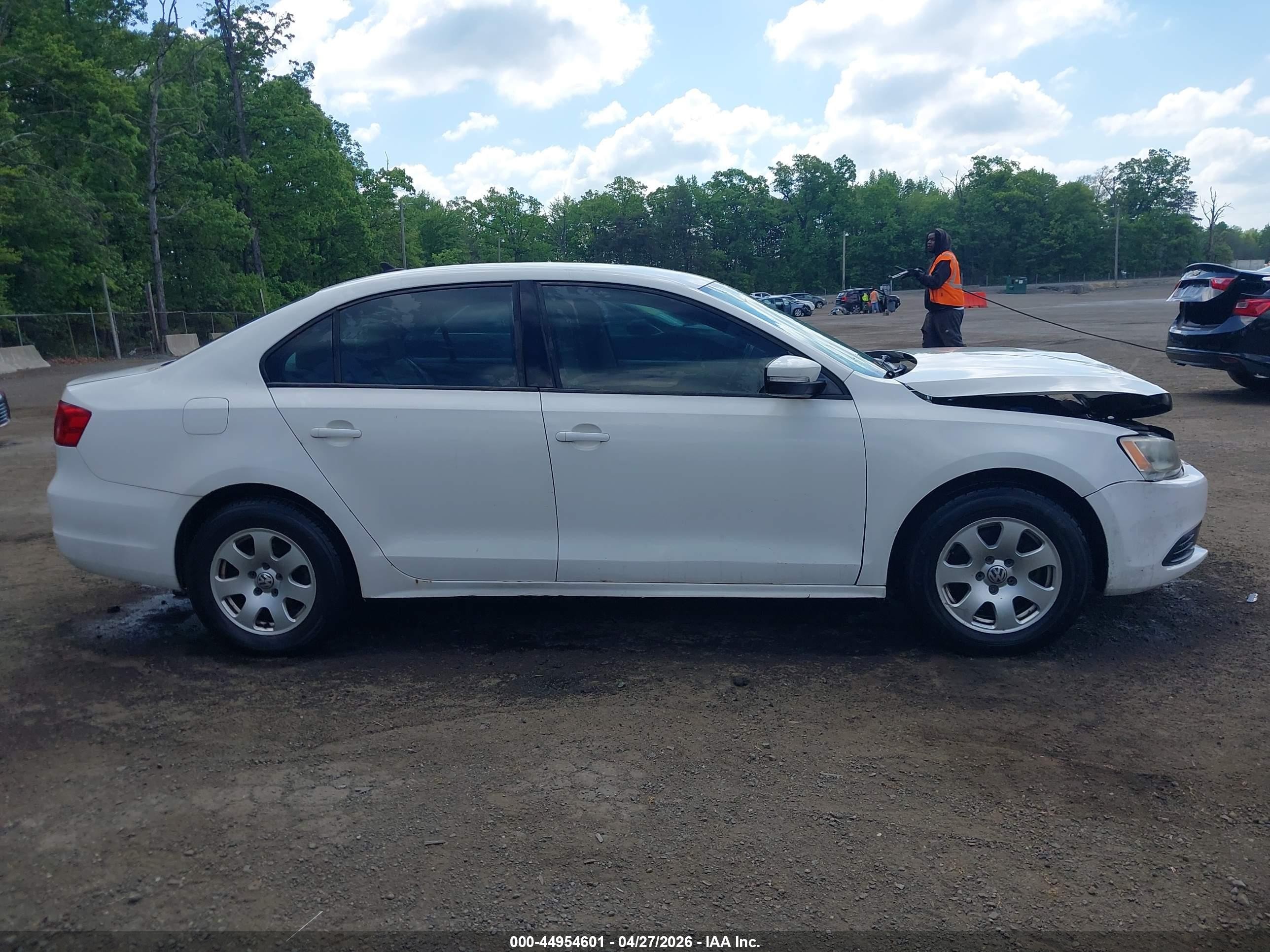 2012 Volkswagen Jetta 2.5l Se Белый vin: 3VWDP7AJ9CM374506