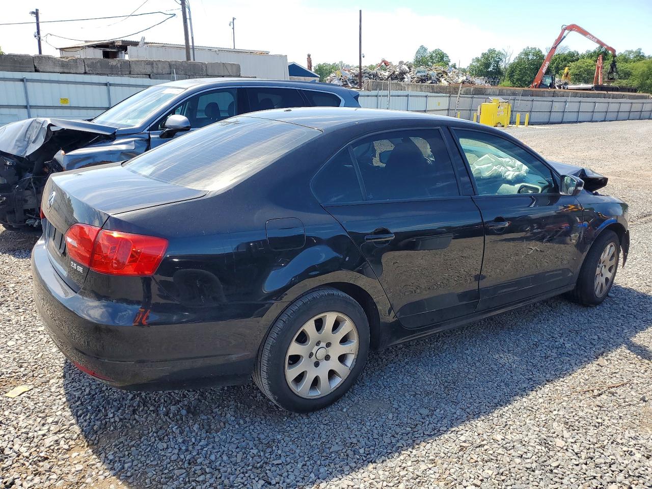 2012 Volkswagen Jetta Se Black vin: 3VWDP7AJ9CM386719