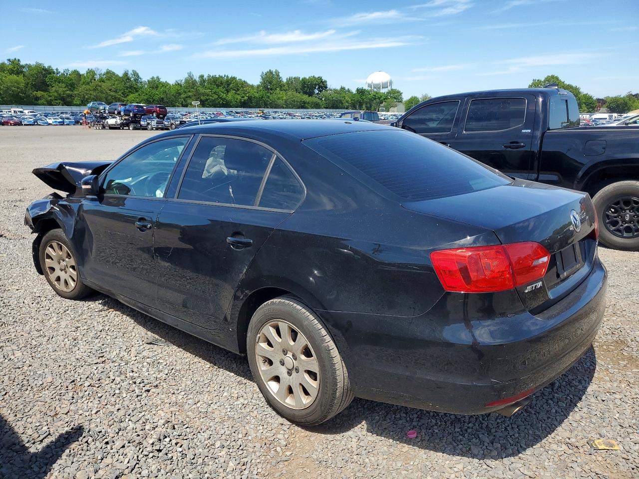 2012 Volkswagen Jetta Se Black vin: 3VWDP7AJ9CM386719