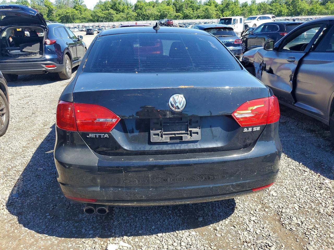 2012 Volkswagen Jetta Se Черный vin: 3VWDP7AJ9CM388812