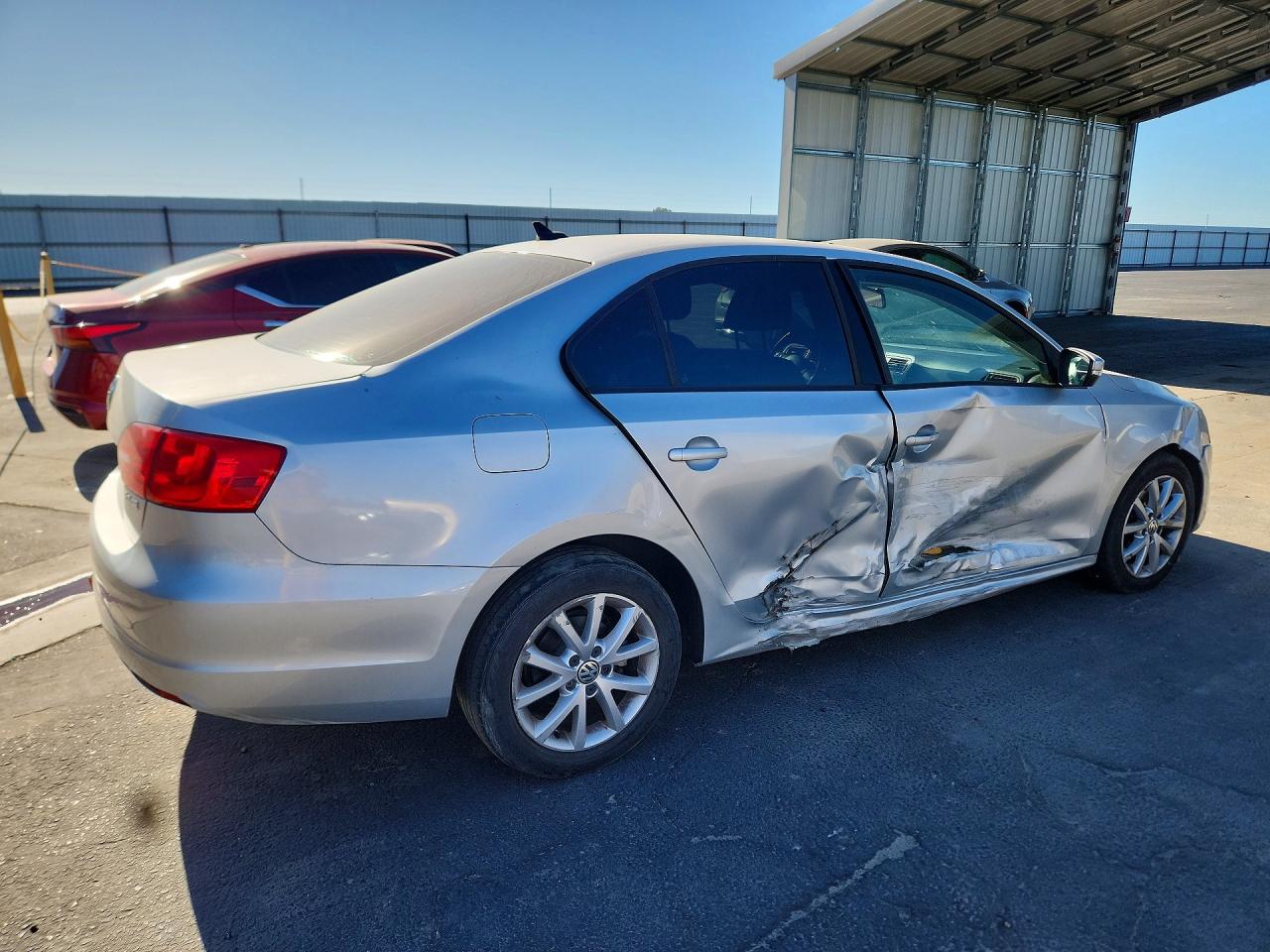 2012 Volkswagen Jetta Se Silver vin: 3VWDP7AJ9CM419248